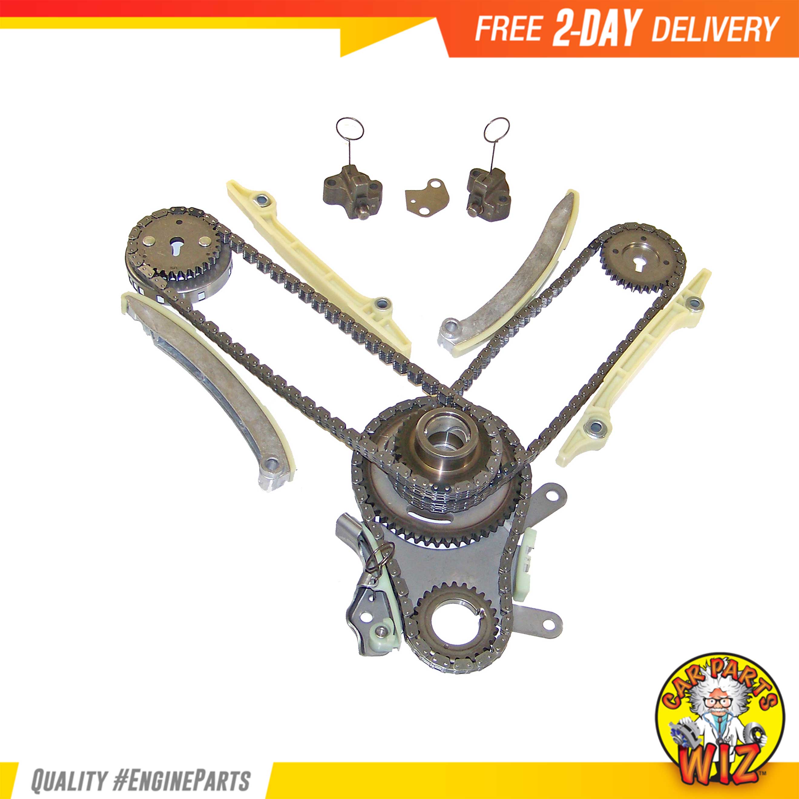 Timing Chain Kit Cover Gasket Set Water Pump Fits 02 Dodge Dakota 4.7L