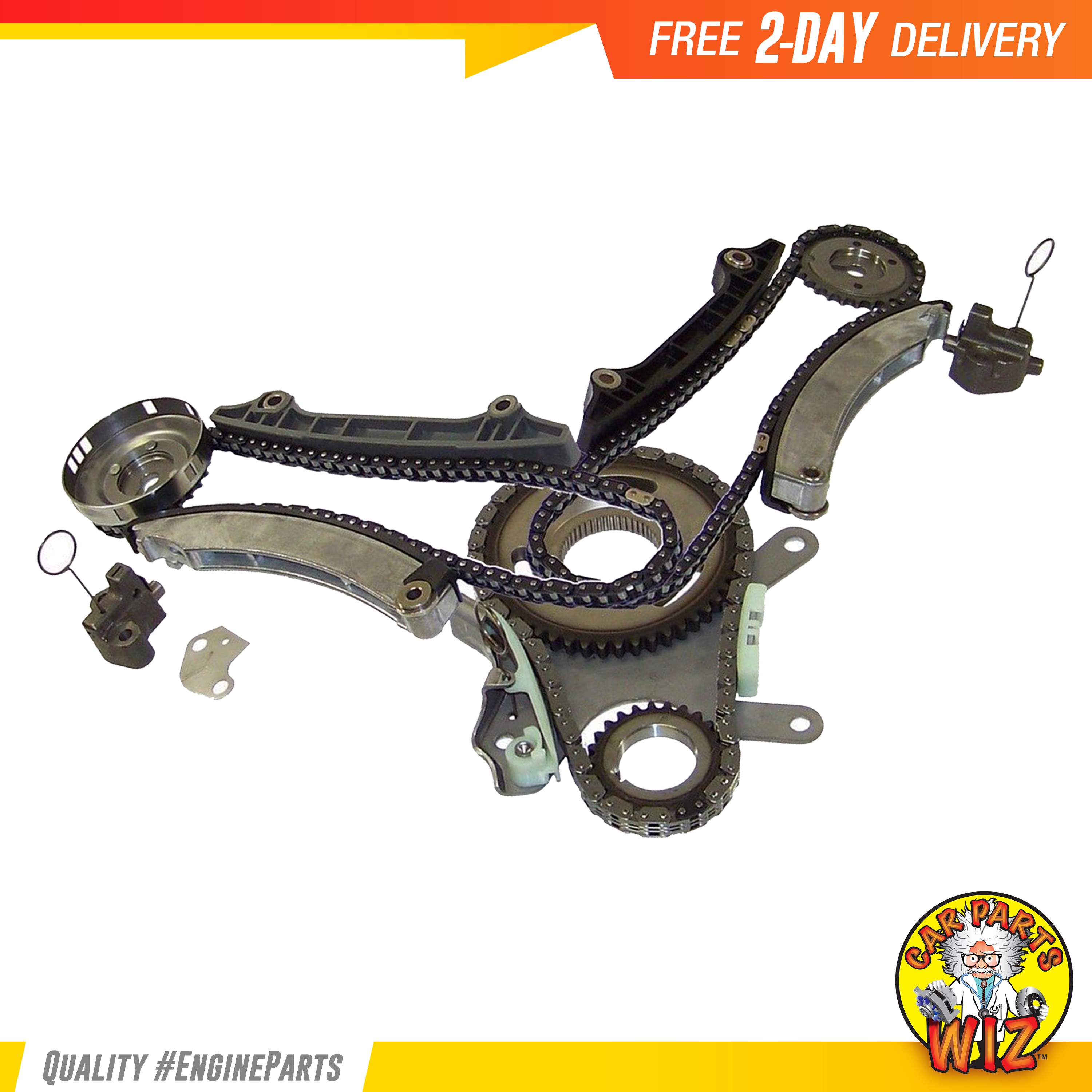 Timing Chain Kit Cover Gasket Set Fits 0203 Dodge Jeep 3.7L SOHC 12v