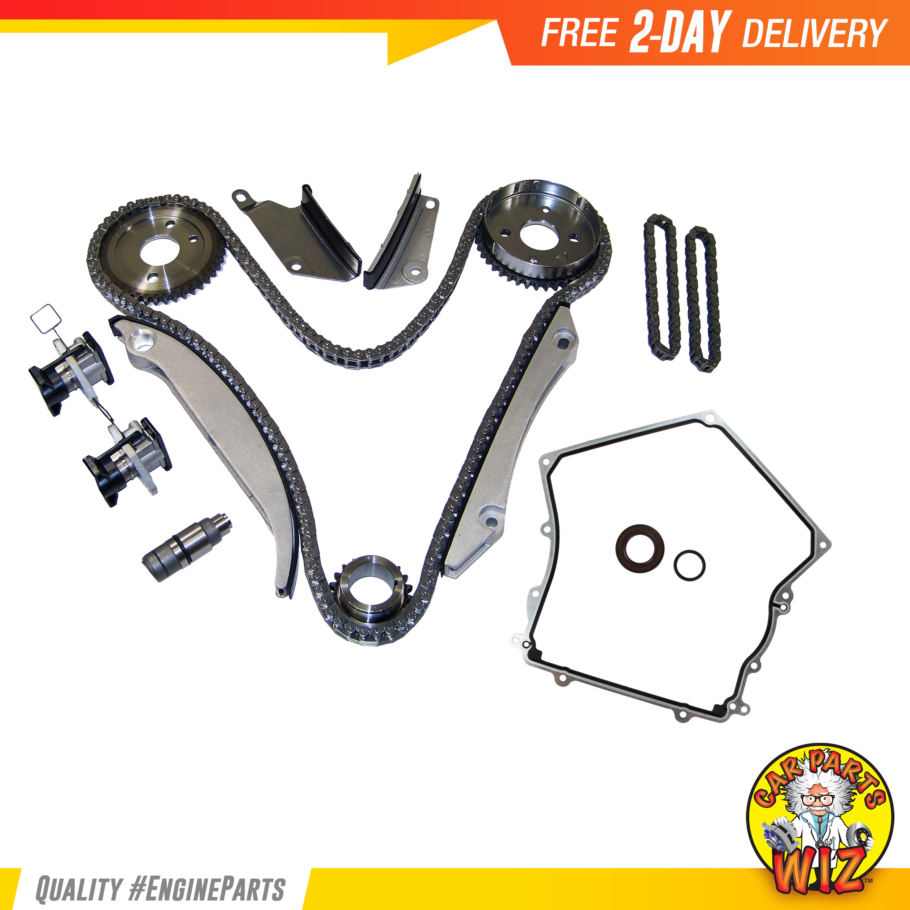 Timing Chain Kit Cover Gasket Set Fits 0207 Dodge Stratus 2.7L DOHC 24v Cu. 167 eBay