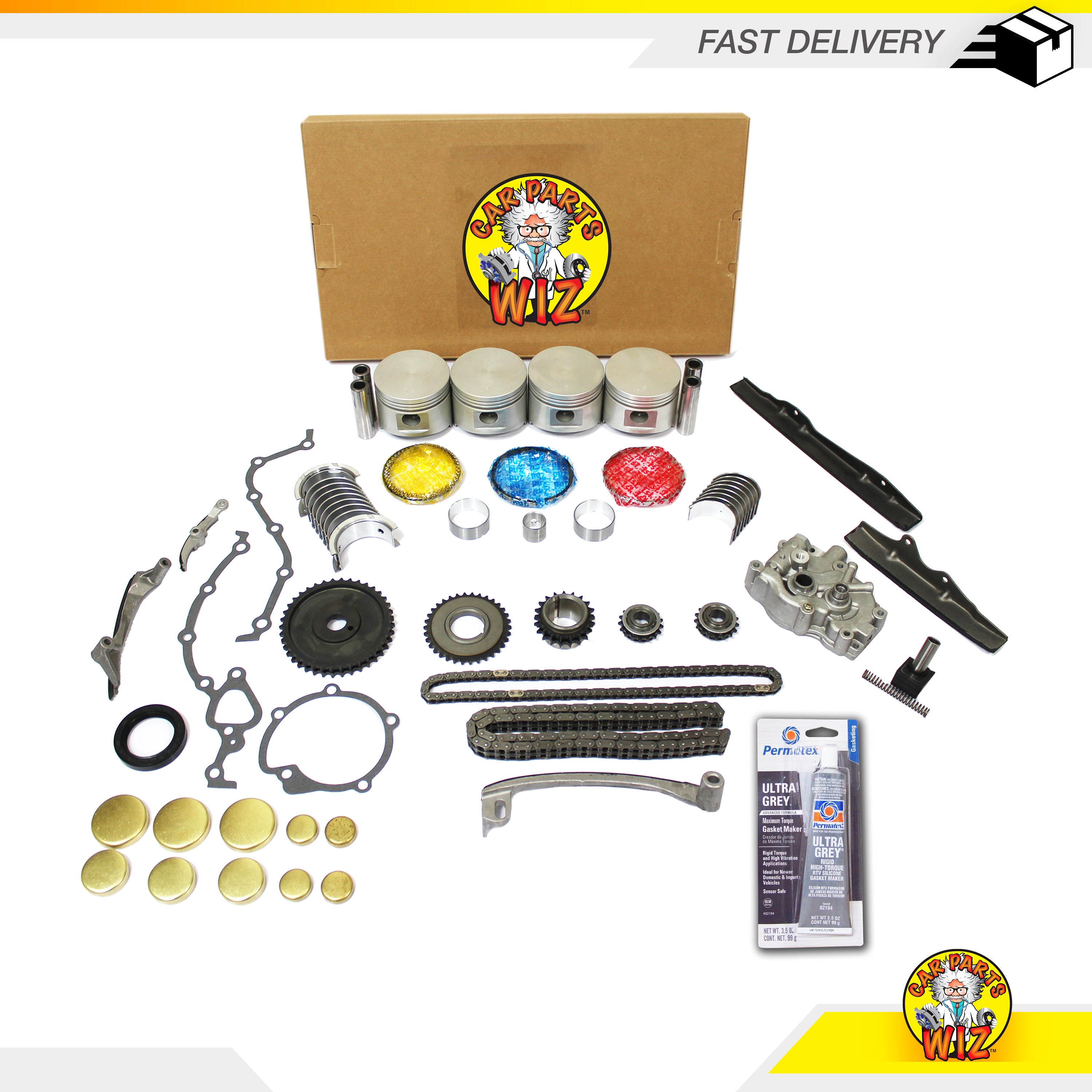 Master Engine Rebuild Kit Fits 8489 Chrysler Dodge 600 Aries 2.6L L4