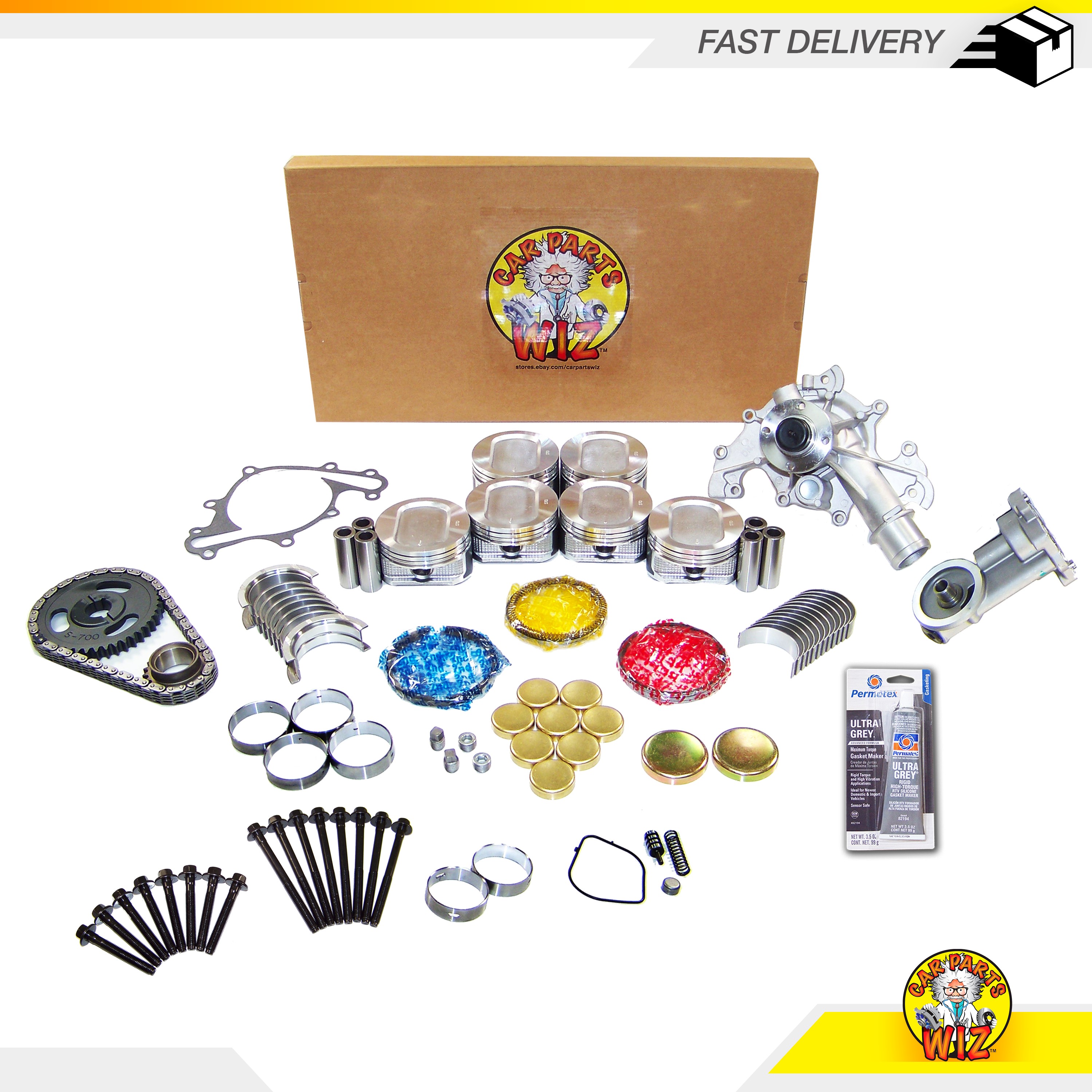 Master Engine Rebuild Kit 9798 Ford E150 E250 F150 4.2L OHV Cu. 256 TRITON eBay