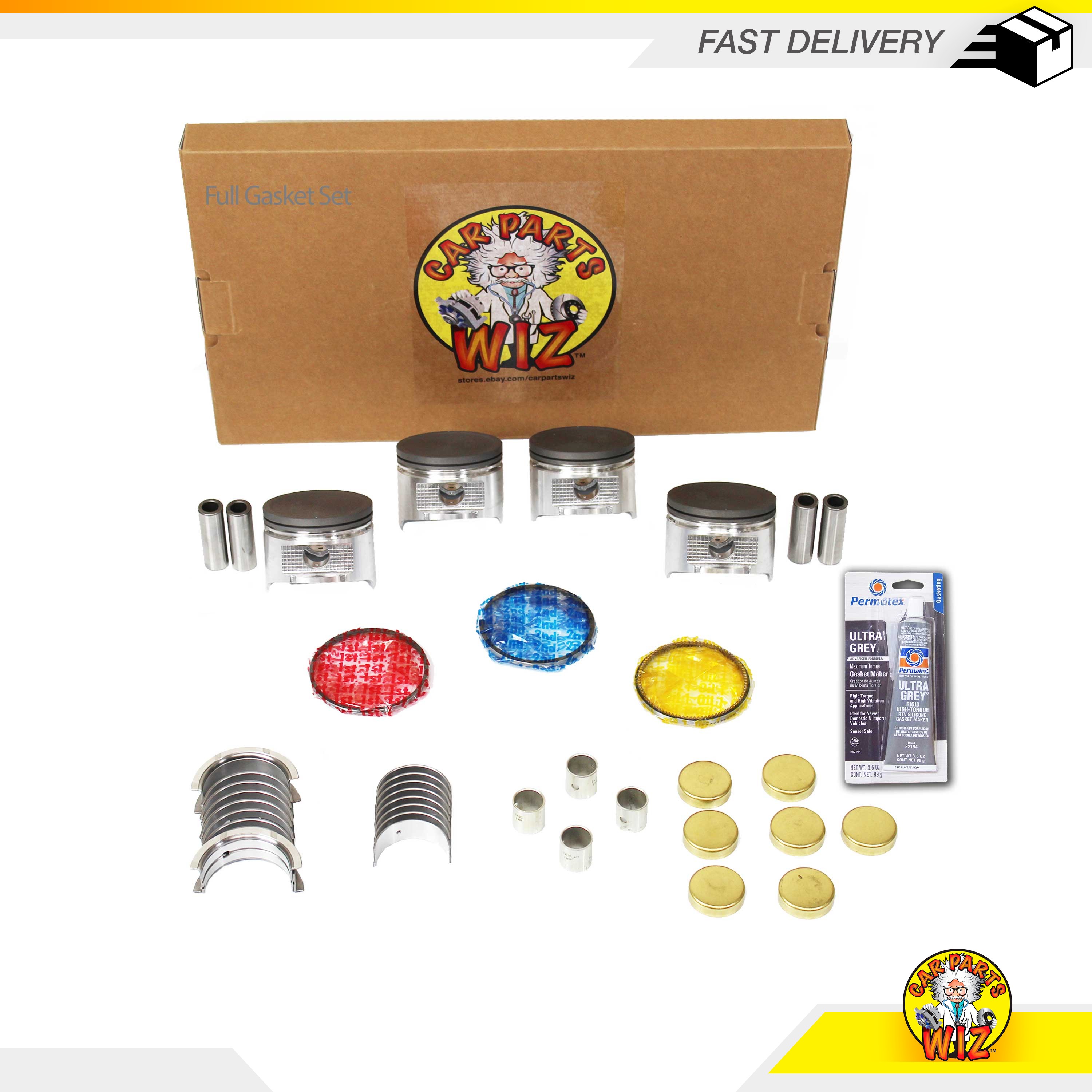 Engine Rebuild Kit Fits 8992 Nissan 240SX Axxess 2.4L L4 SOHC 12v