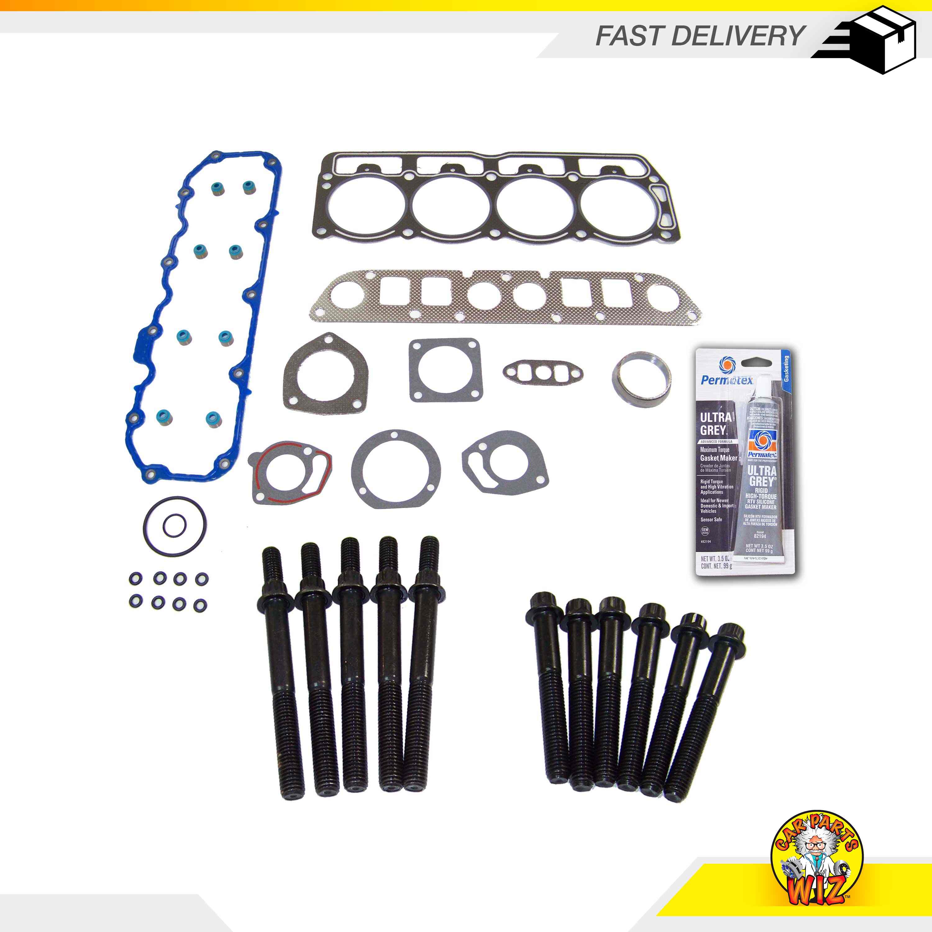 Head Gasket Set Bolts Fits 9702 Dodge Dakota Jeep Cherokee 2.5L OHV 8v