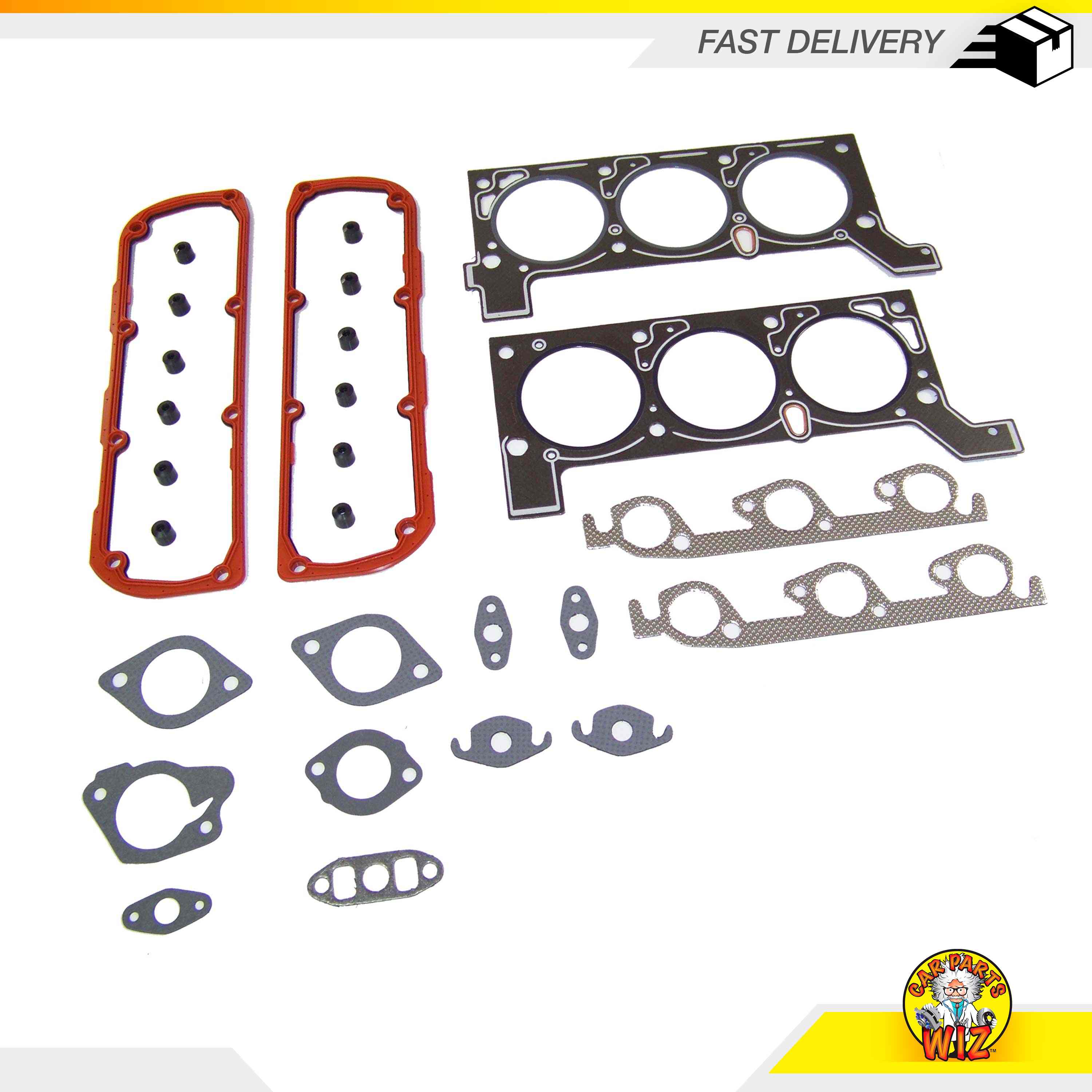 Head Gasket Set Bolts Fits 9800 Chrysler 3.3L V6 OHV 12v VIN R Cu. 201