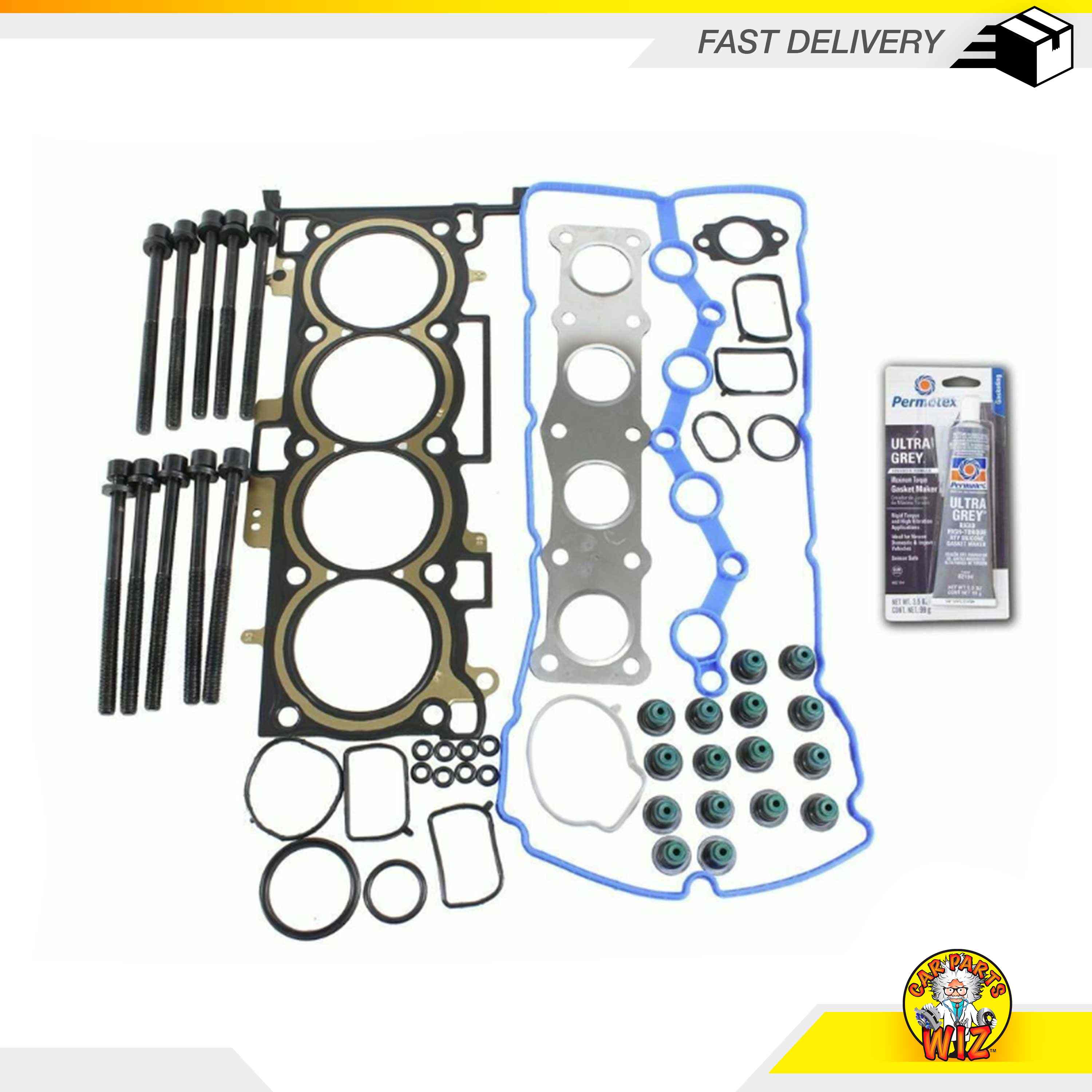 Head Gasket Set Bolts Kit Fits 1011 Hyundai Tucson 2.4L DOHC 16v THETA