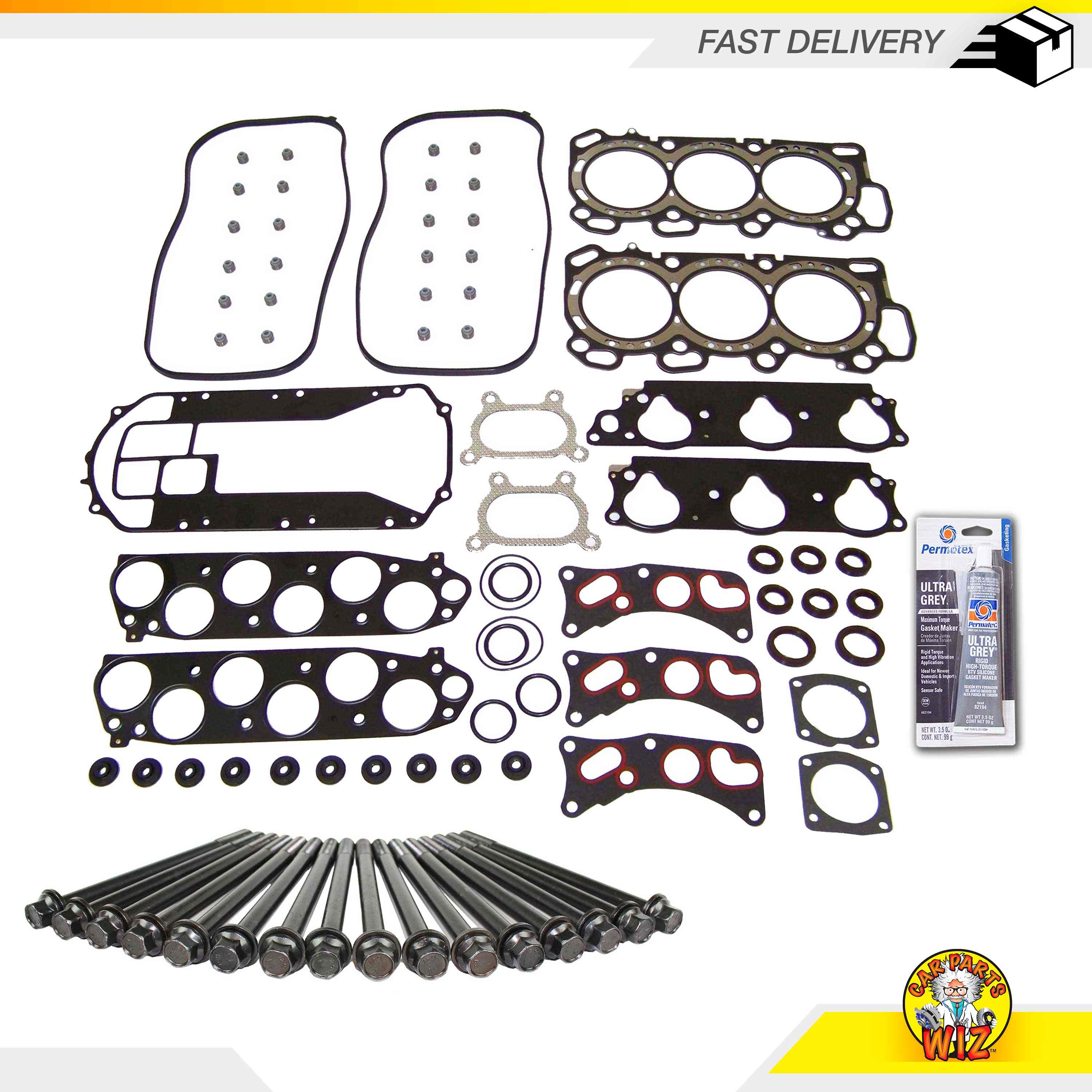 Head Gasket Set Bolts Kit Fits 0310 Acura TL 3.2L V6 SOHC 24v J32A3