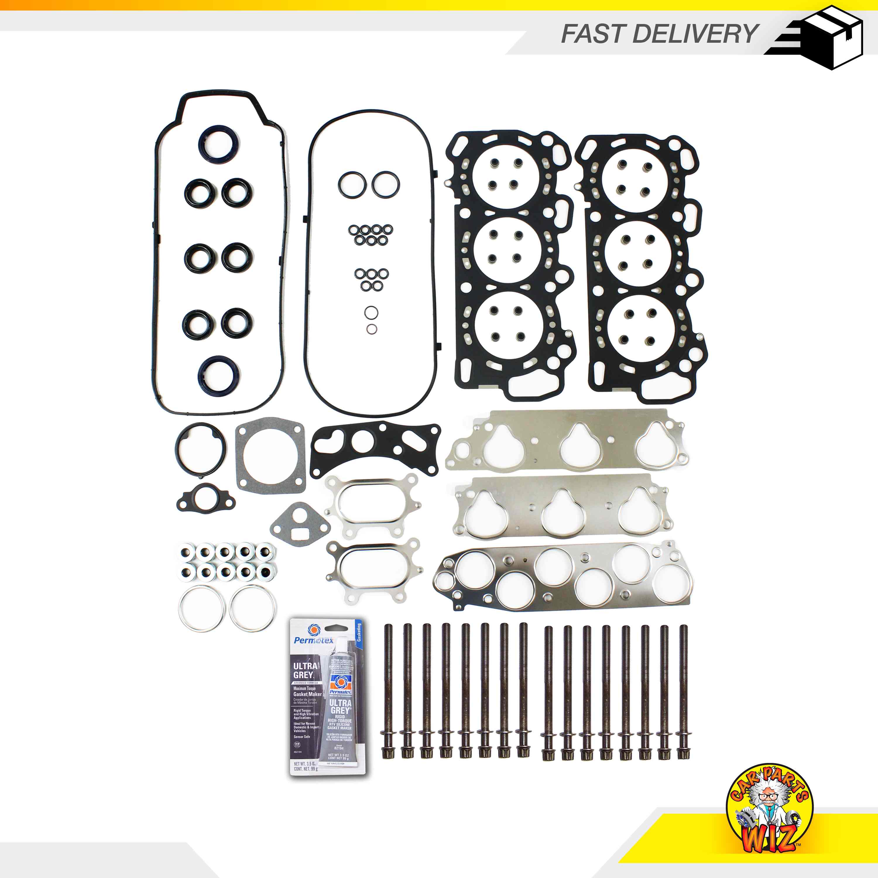 Head Gasket Set Bolts Fits 0507 Honda Accord 3.0L V6 24v SOHC JNA1 i