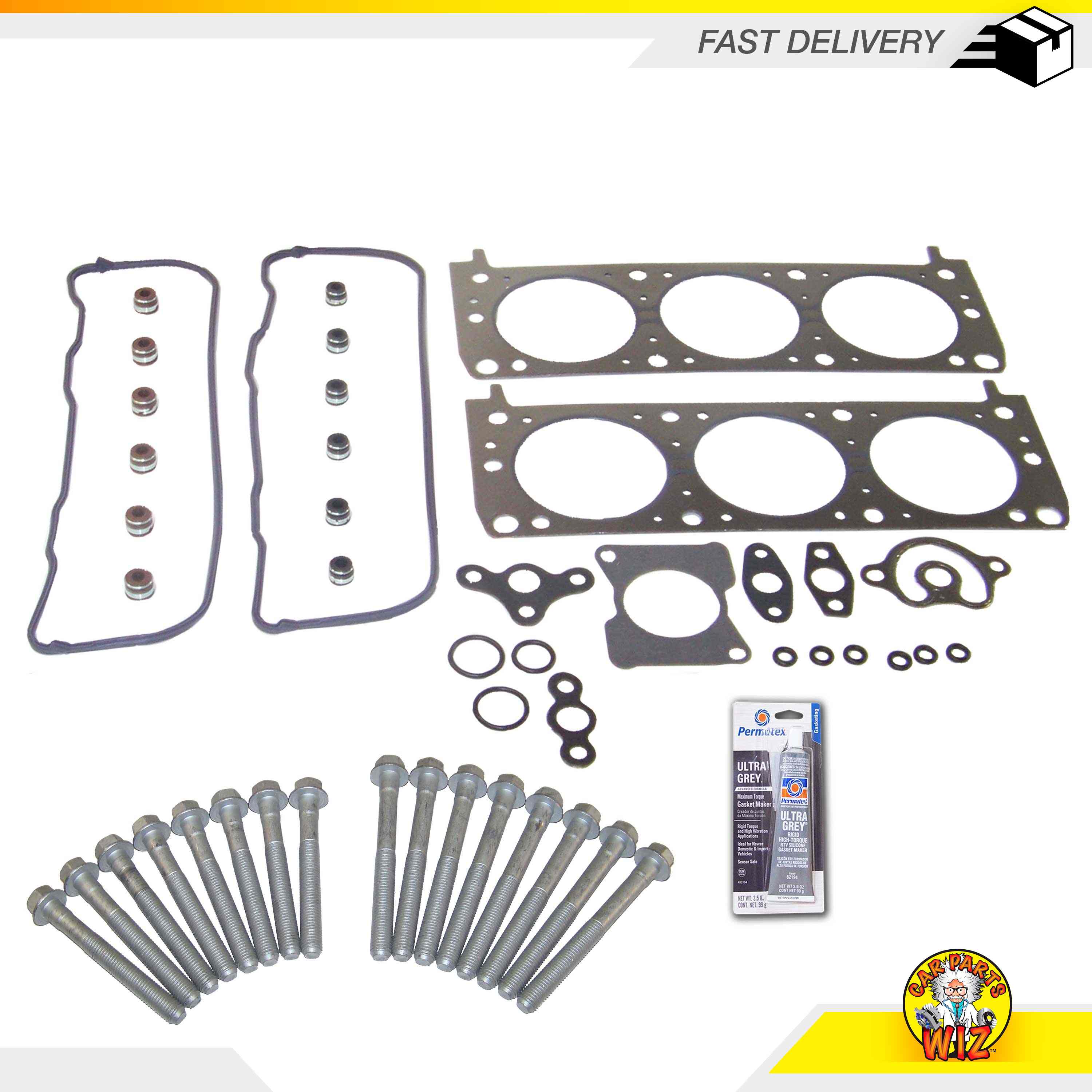 Head Gasket Set Bolts Kit Fits 9194 Buick Regal 3.1L V6 OHV 12v Cu.191