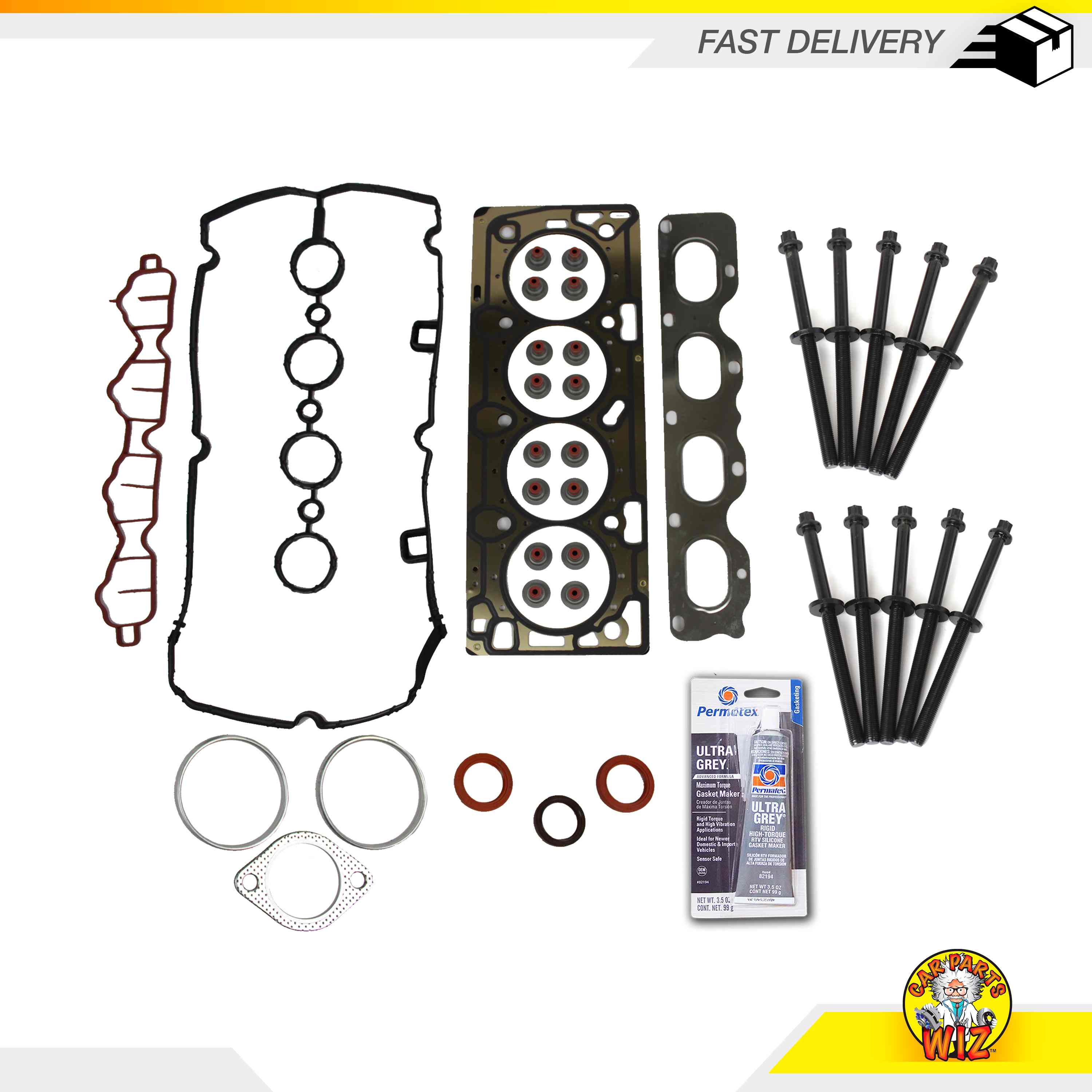 Head Gasket Set Bolts Fits 0911 Chevrolet Aveo Pontiac G3 1.6L DOHC