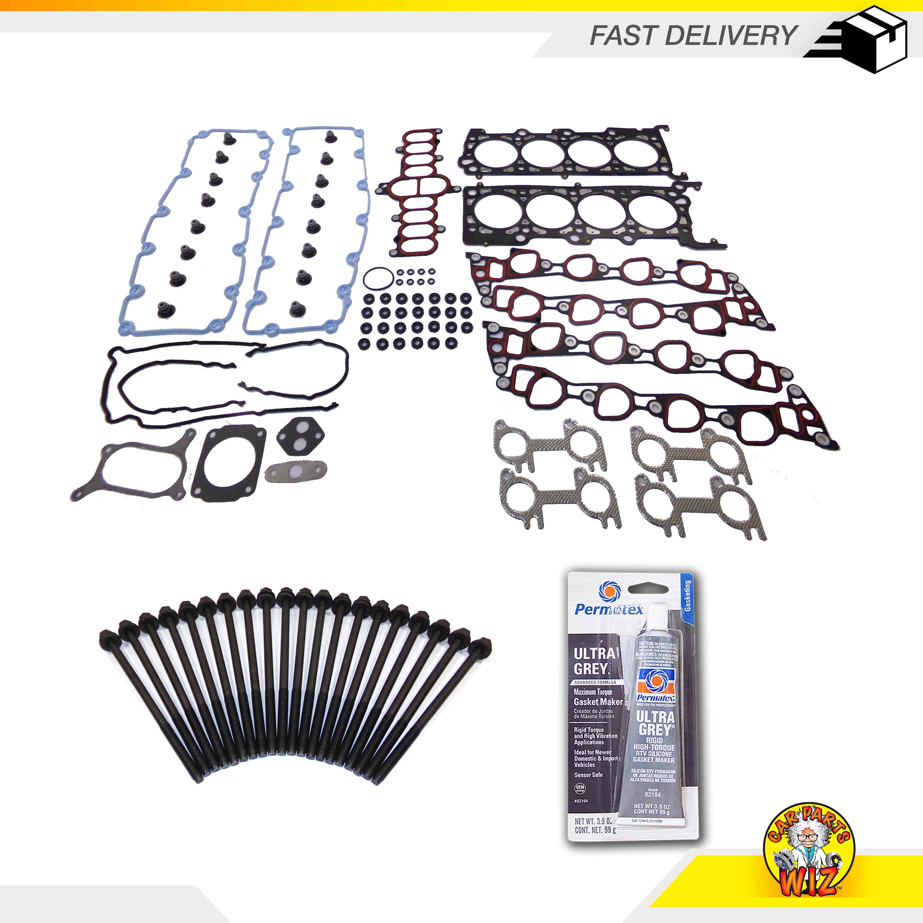 Head Gasket Set Bolts Fits Ford E150 Expedition F150 Navigator 5.4L VIN L, M, Z eBay