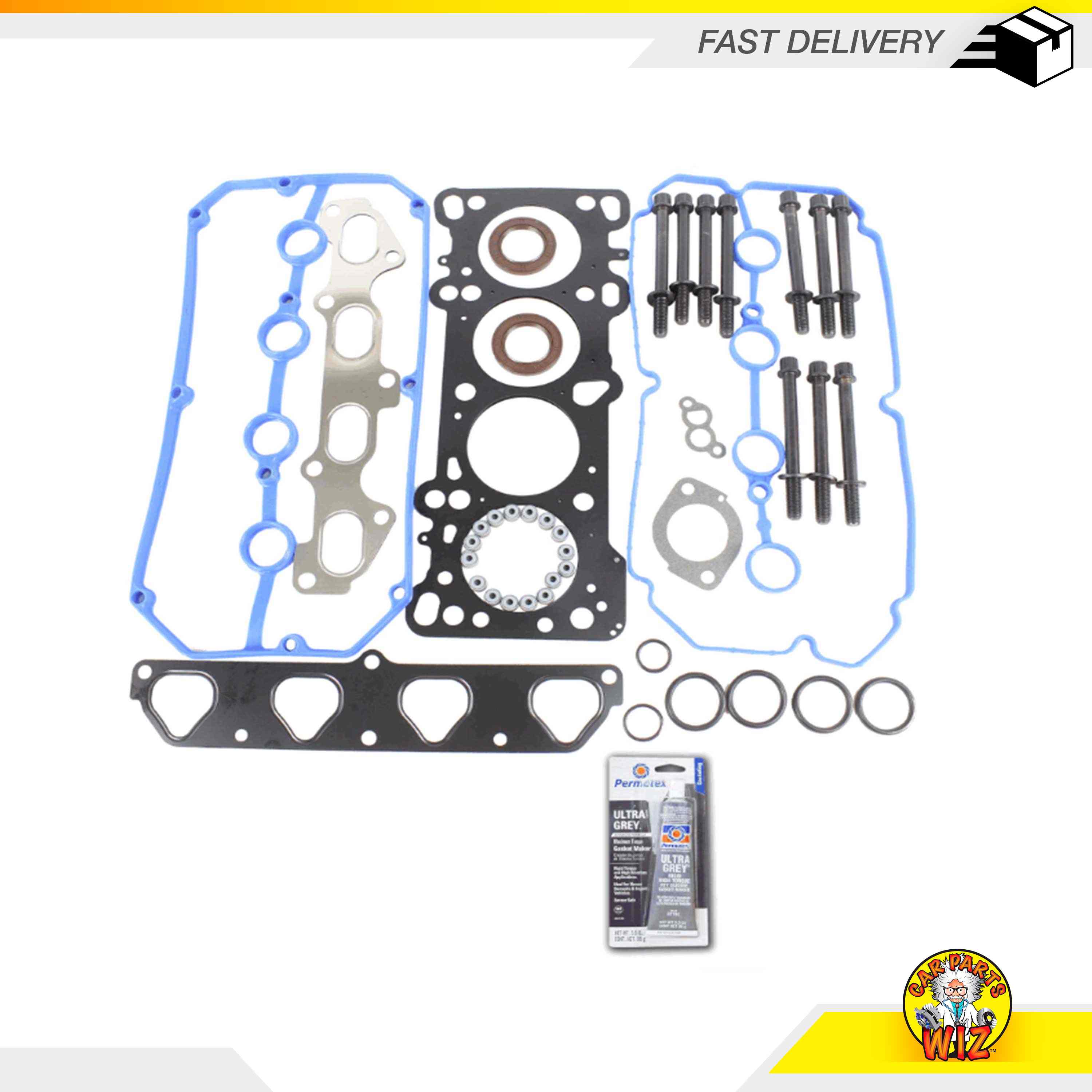 Head Gasket Set Bolts Kit Fits 0305 Kia Rio 1.6L 4Cyl. DOHC 16v eBay
