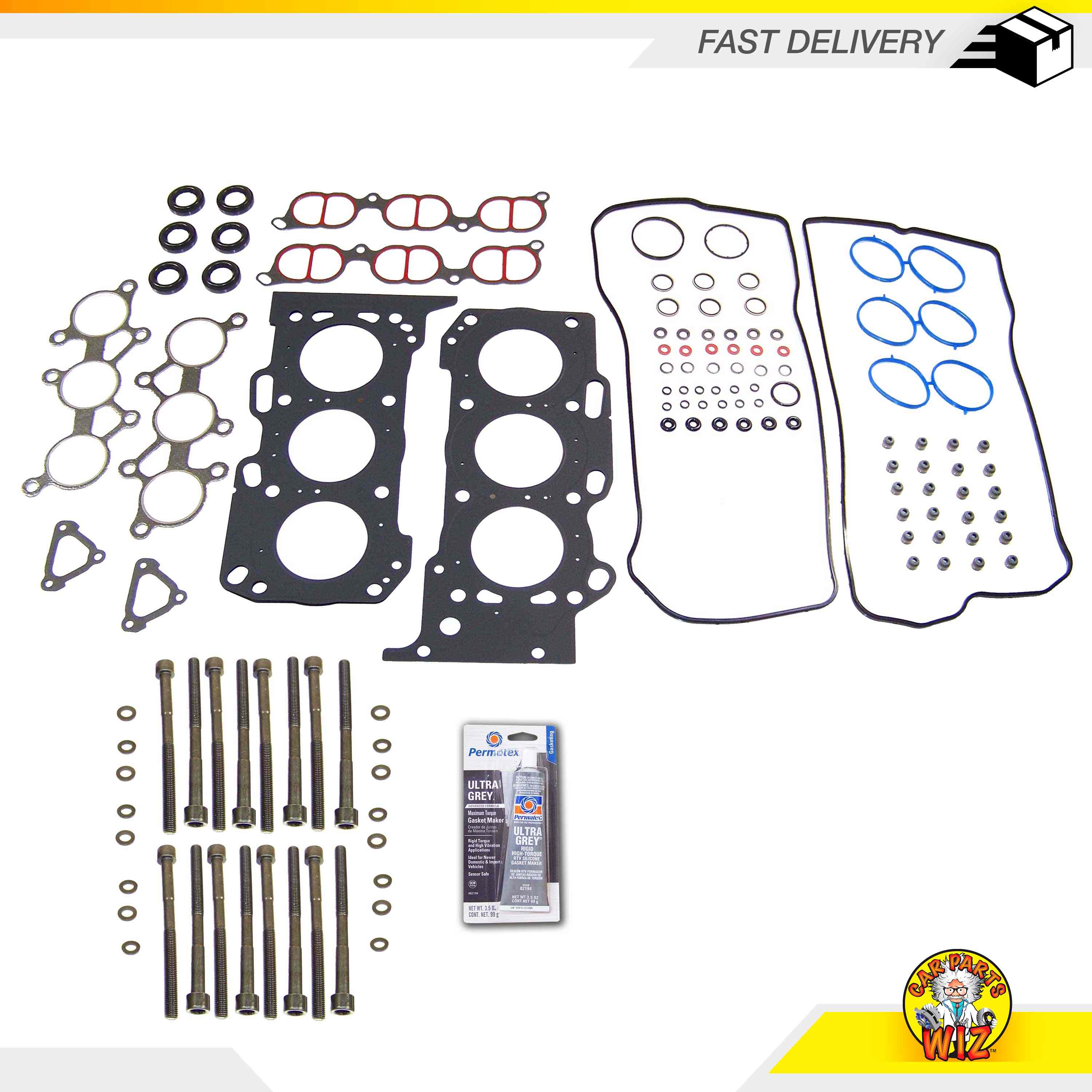 Head Gasket Set Bolts Kit Fits 0613 Lexus IS250 2.5L V6 DOHC 24v