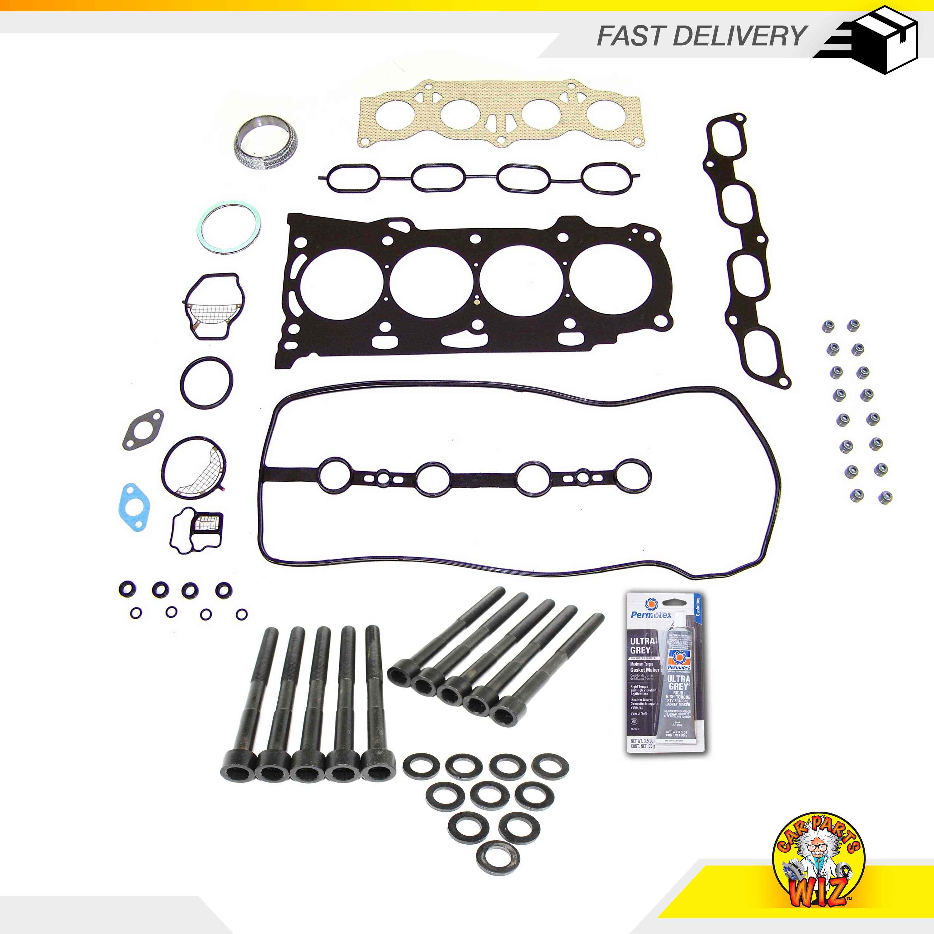 Head Gasket Set Bolts Kit Fits 0715 Toyota Camry 2.4L DOHC 16v 2AZFXE