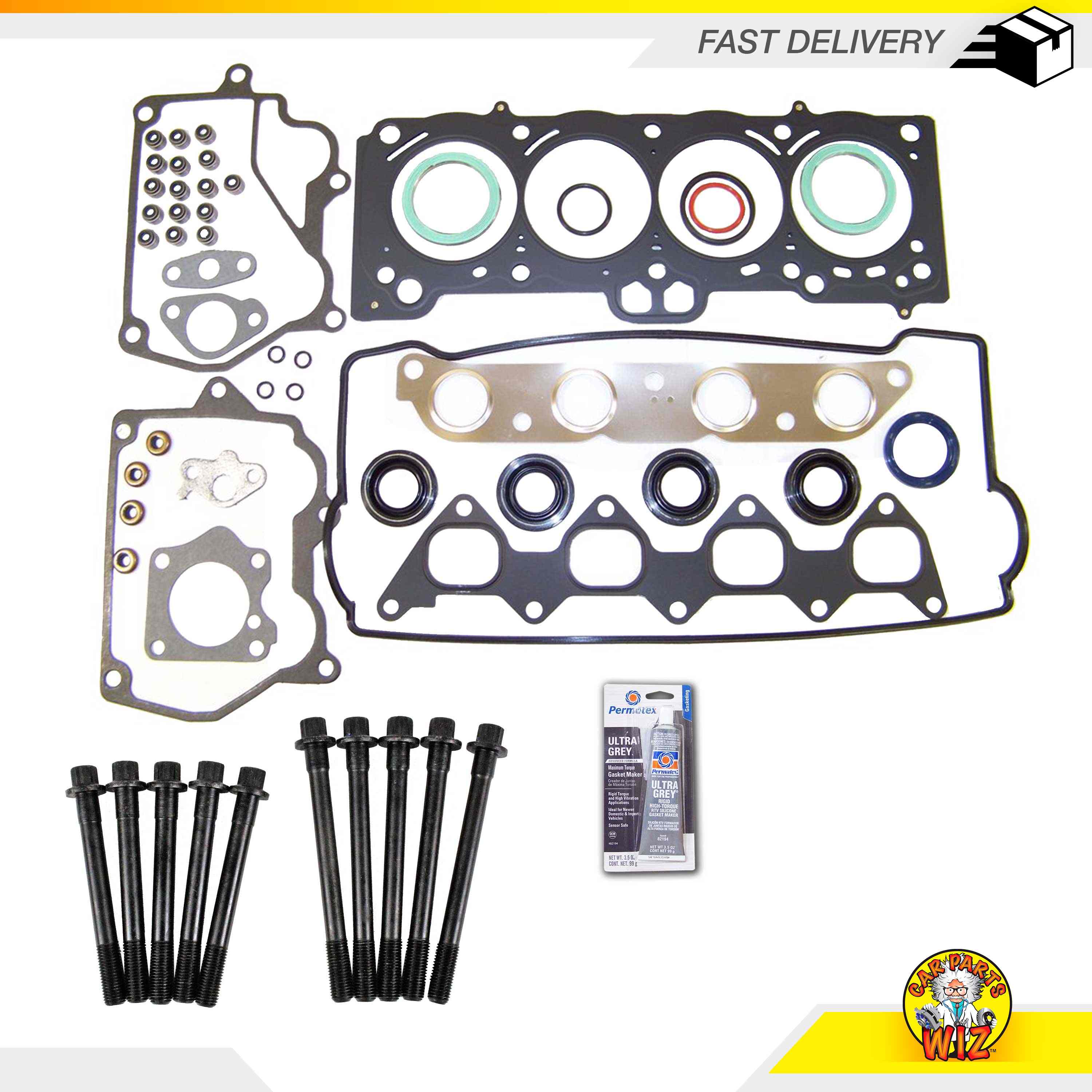 Head Gasket Set Bolts Kit Fits 9397 Toyota Celica 1.8L DOHC 16v 7AFE