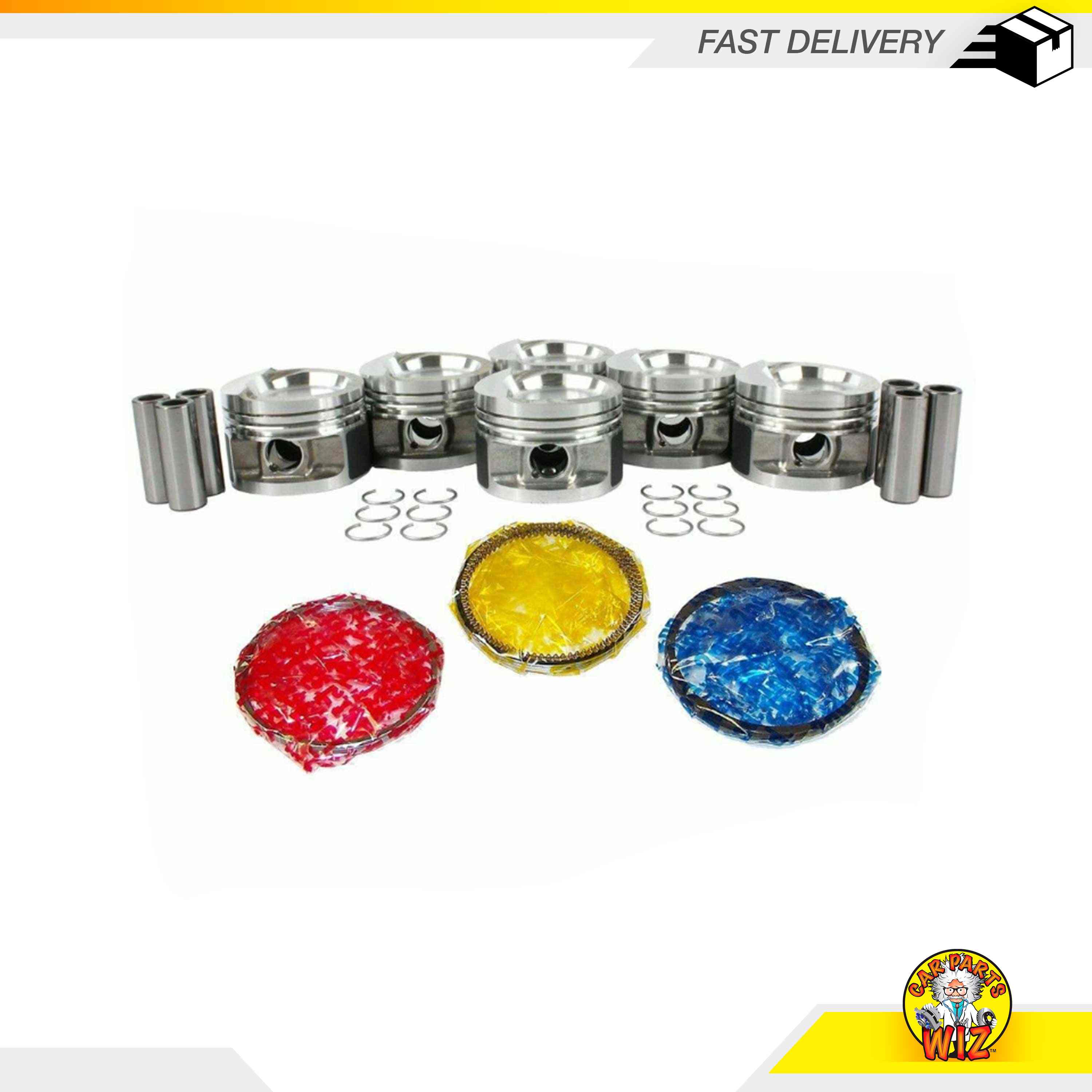Piston Set STD Size FITS 92-05 Volkswagen Jetta Passat Corrado 2.8L DOHC SOHC Piston Set STD Size FITS 92-05 Volkswagen Jetta Passat Corrado 2.8L DOHC SOHC
