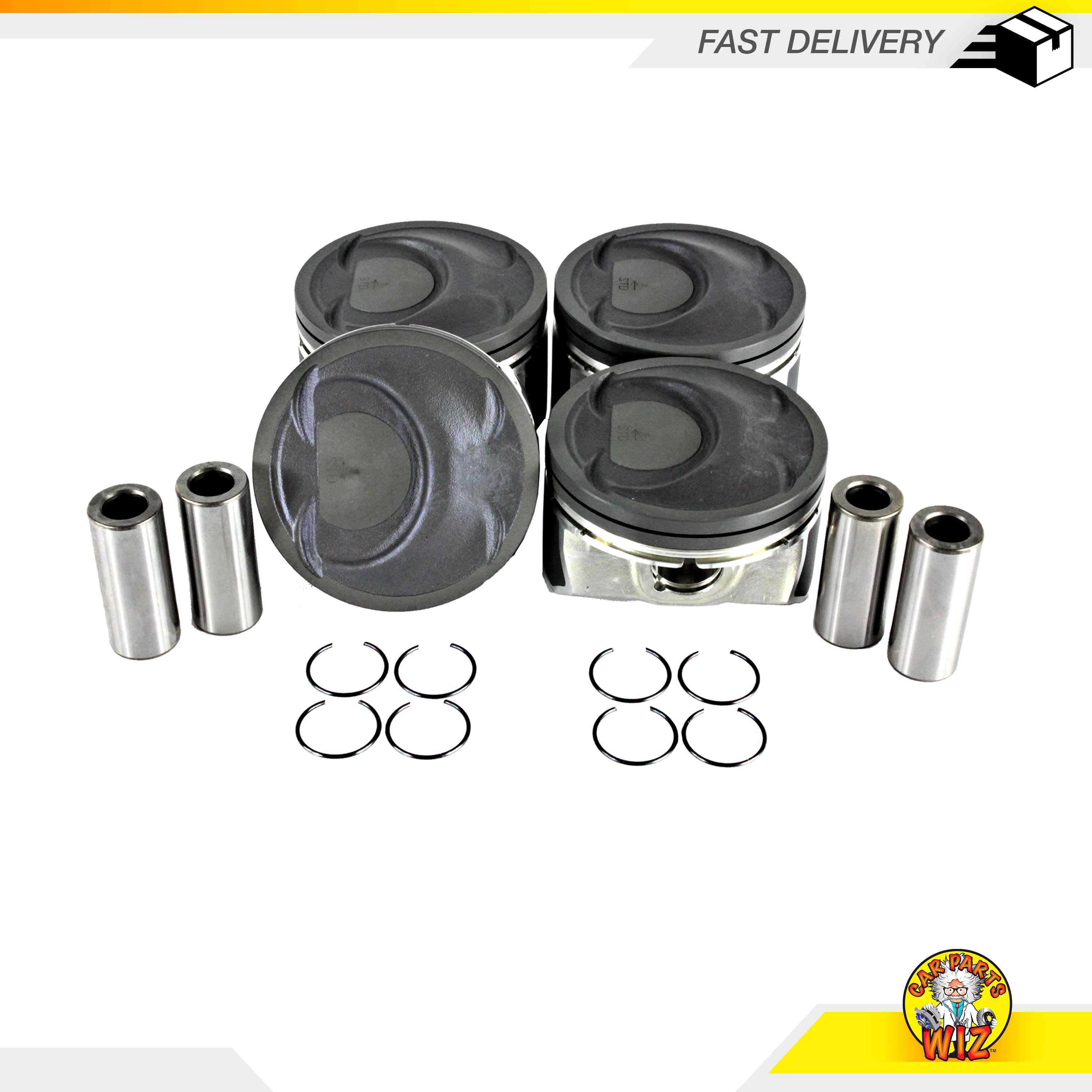 Piston & Rings Fits 1013 Hyundai Santa Fe Sonata Tucson 2.4L DOHC 16v