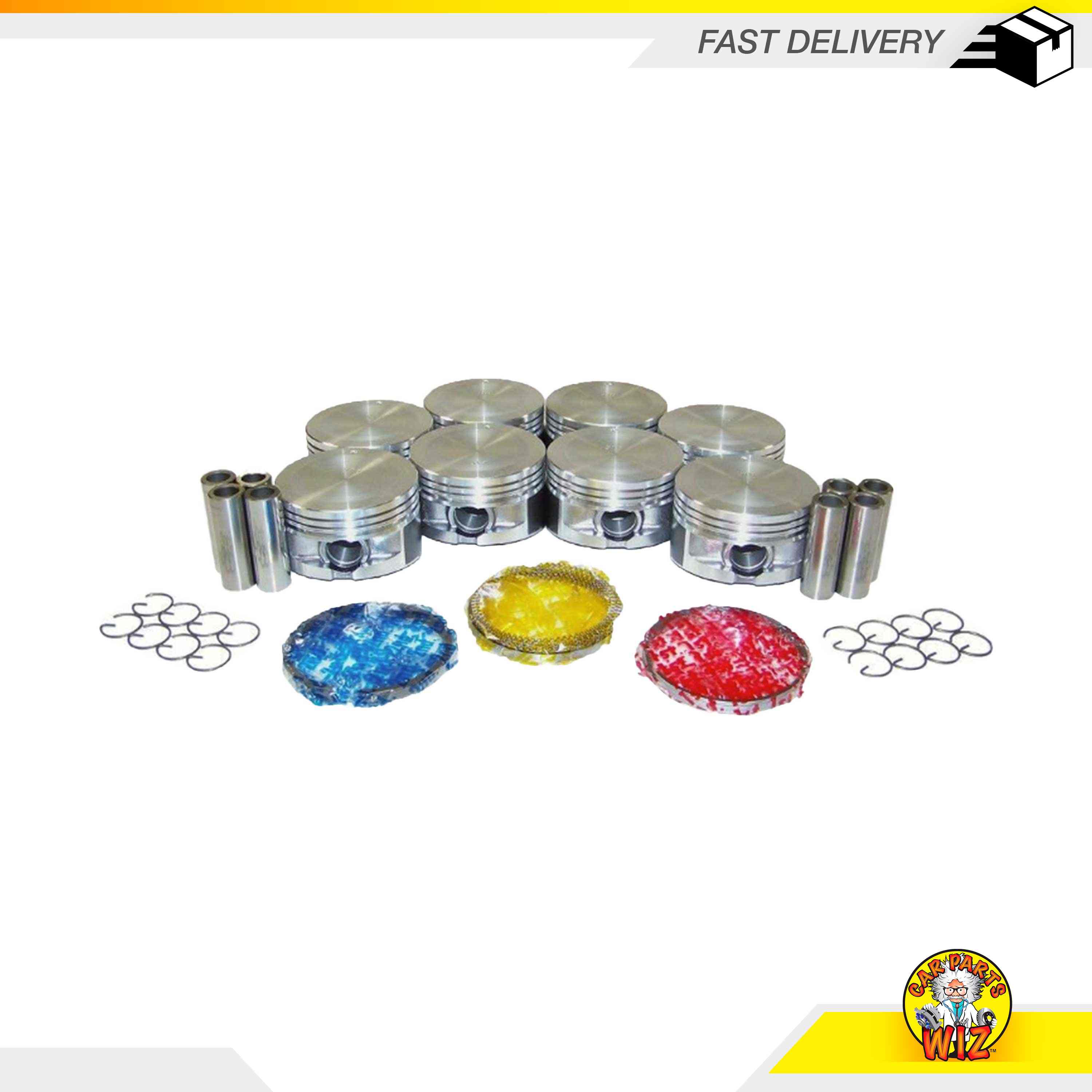 Pistons and Rings Fits 9398 Ford Mustang Mark Series 4.6L V8 DOHC 32v