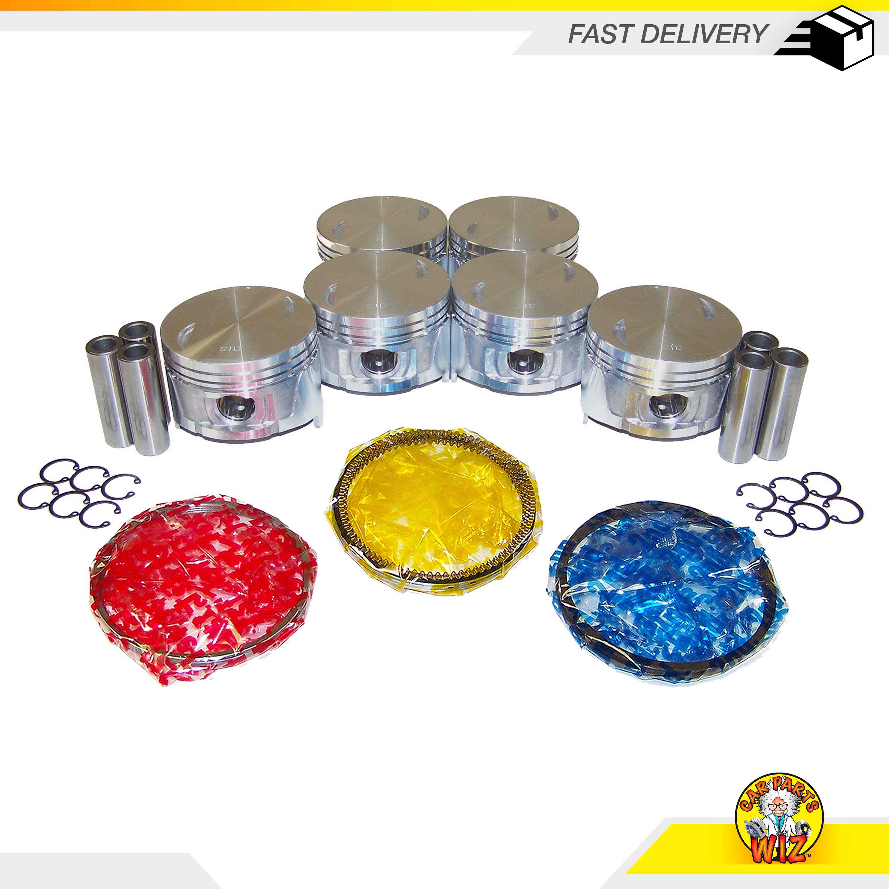 Pistons and Rings Fits 8795 Nissan Infiniti M30 3.0L SOHC 12v VG30E