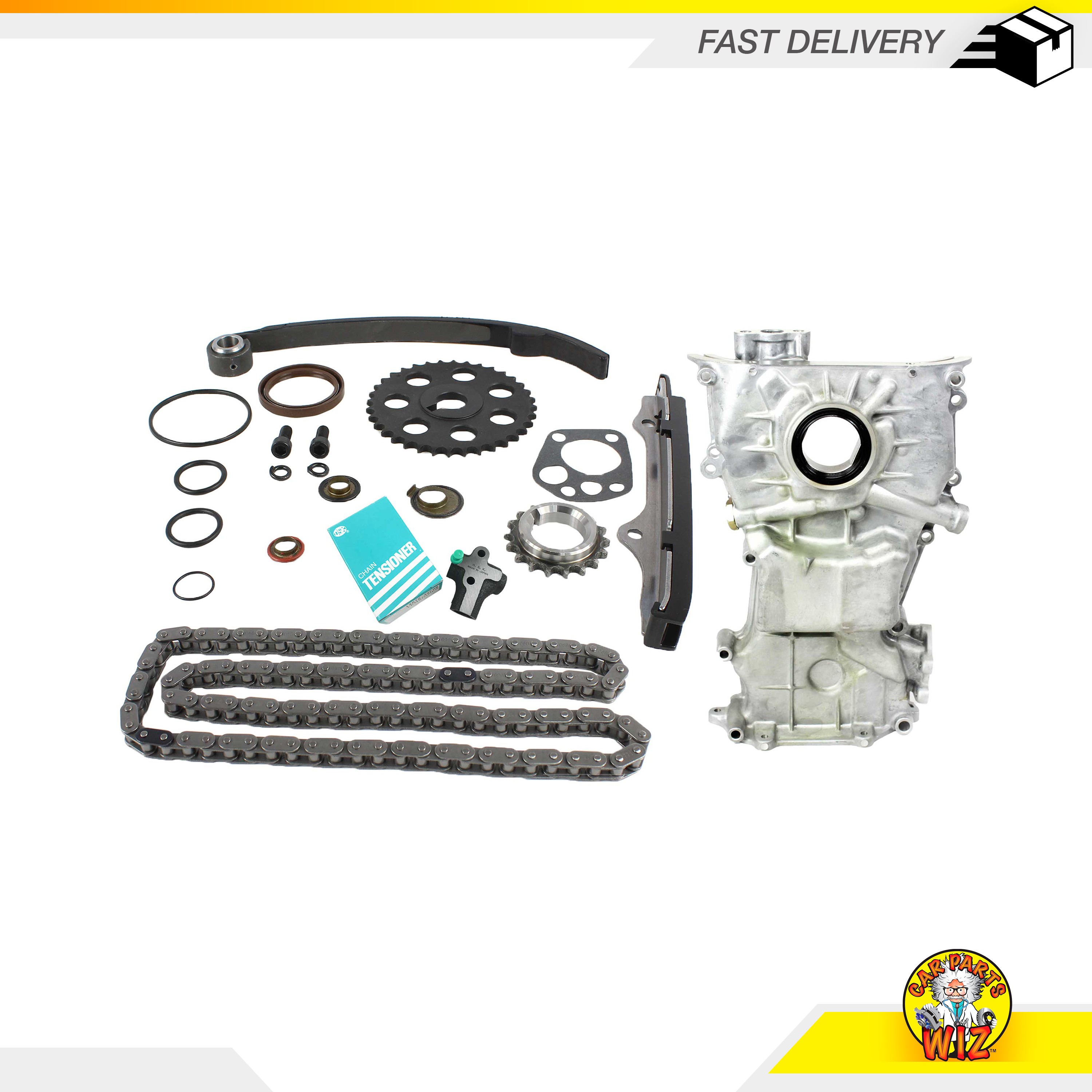 Timing Chain Kit Oil Pump Fits 9092 Nissan Axxess Stanza 2.4L SOHC 12v