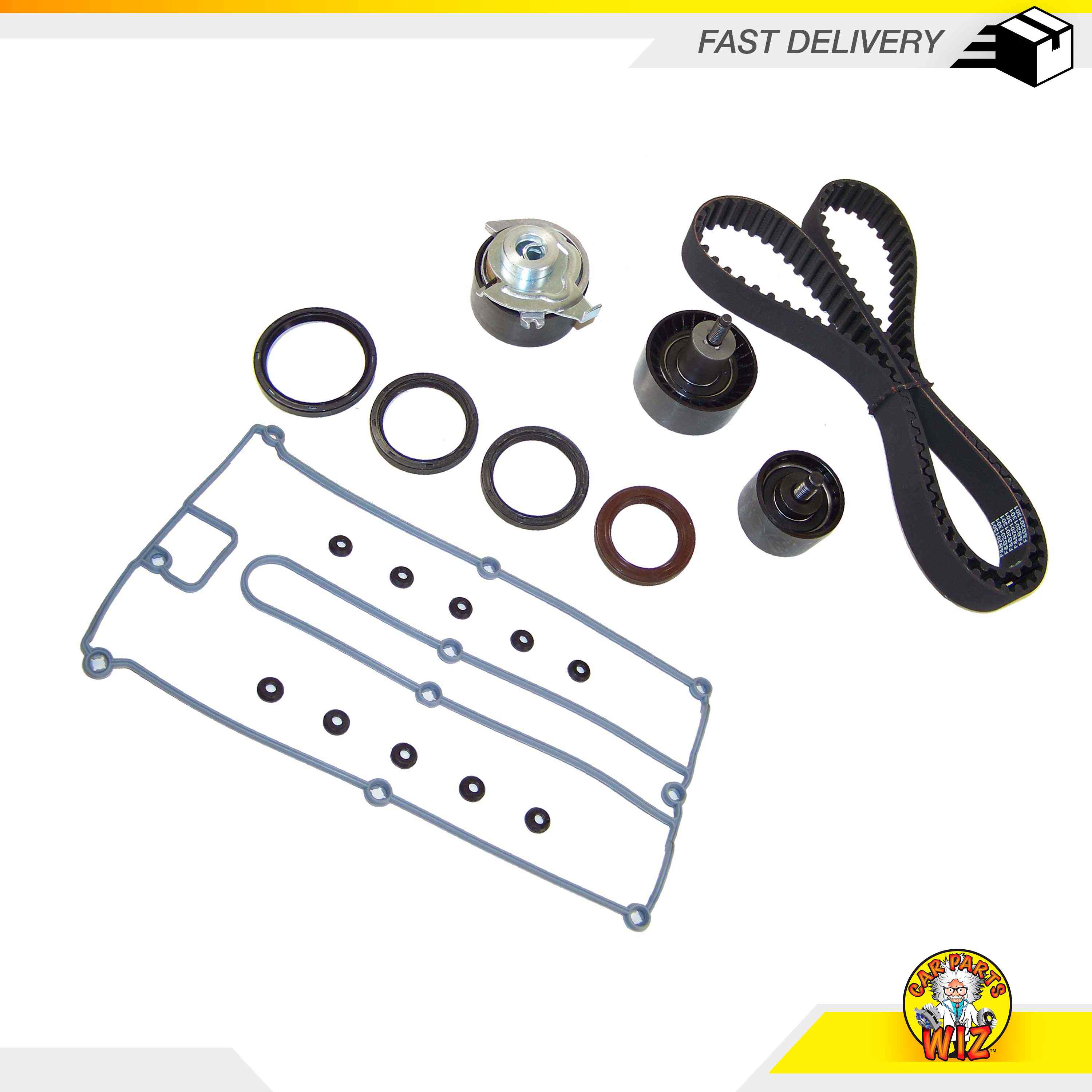 Timing Belt Kit w/ Valve Cover Gasket Set Fits 0204 Ford Focus 2.0L