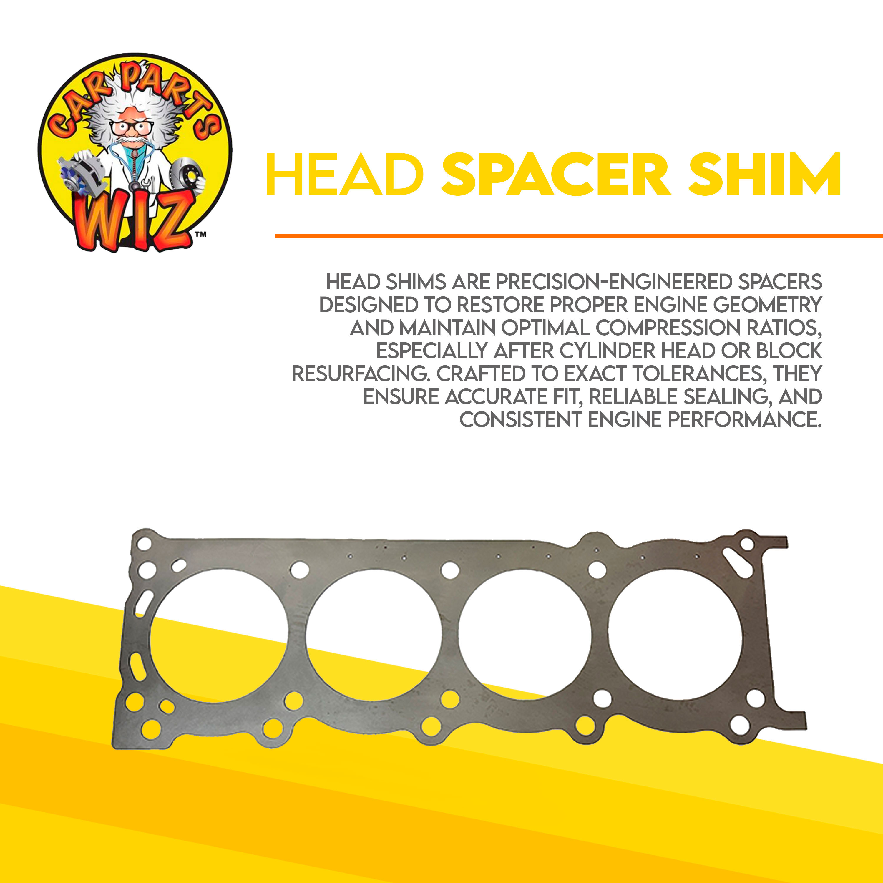 hiss 様 Head Gasket Spacer Shim Fits 84-98 INFINITI Mercury 200SX 300ZX