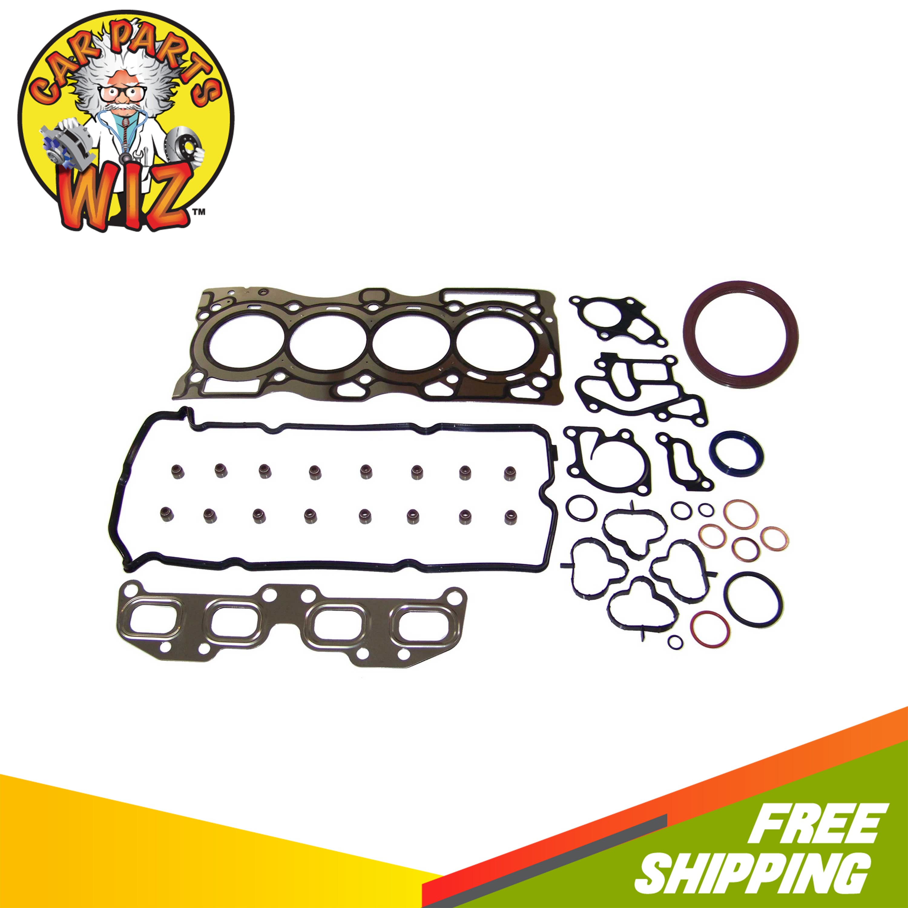 Full Gasket Set Exhaust Intake Valves Guides Fits 0514 Nissan 2.5L 16v