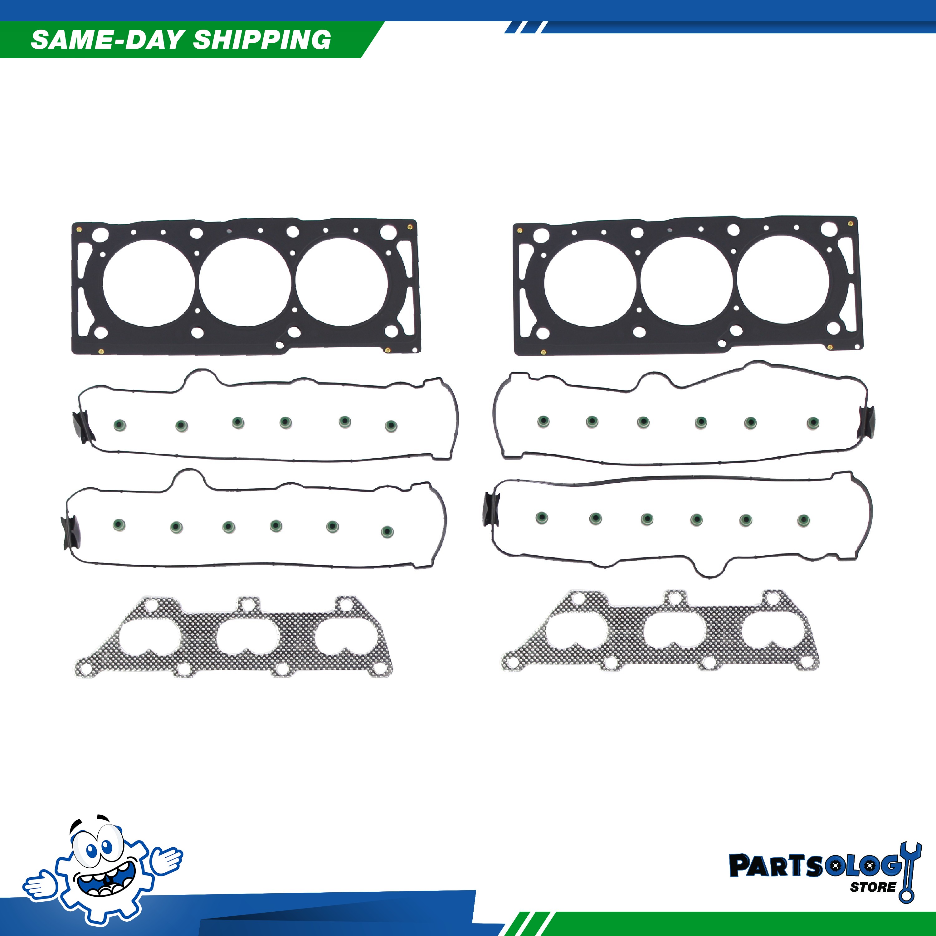 DNJ HGS316 MLS Cylinder Head Set For 02-03 Saturn Vue 3.0L
