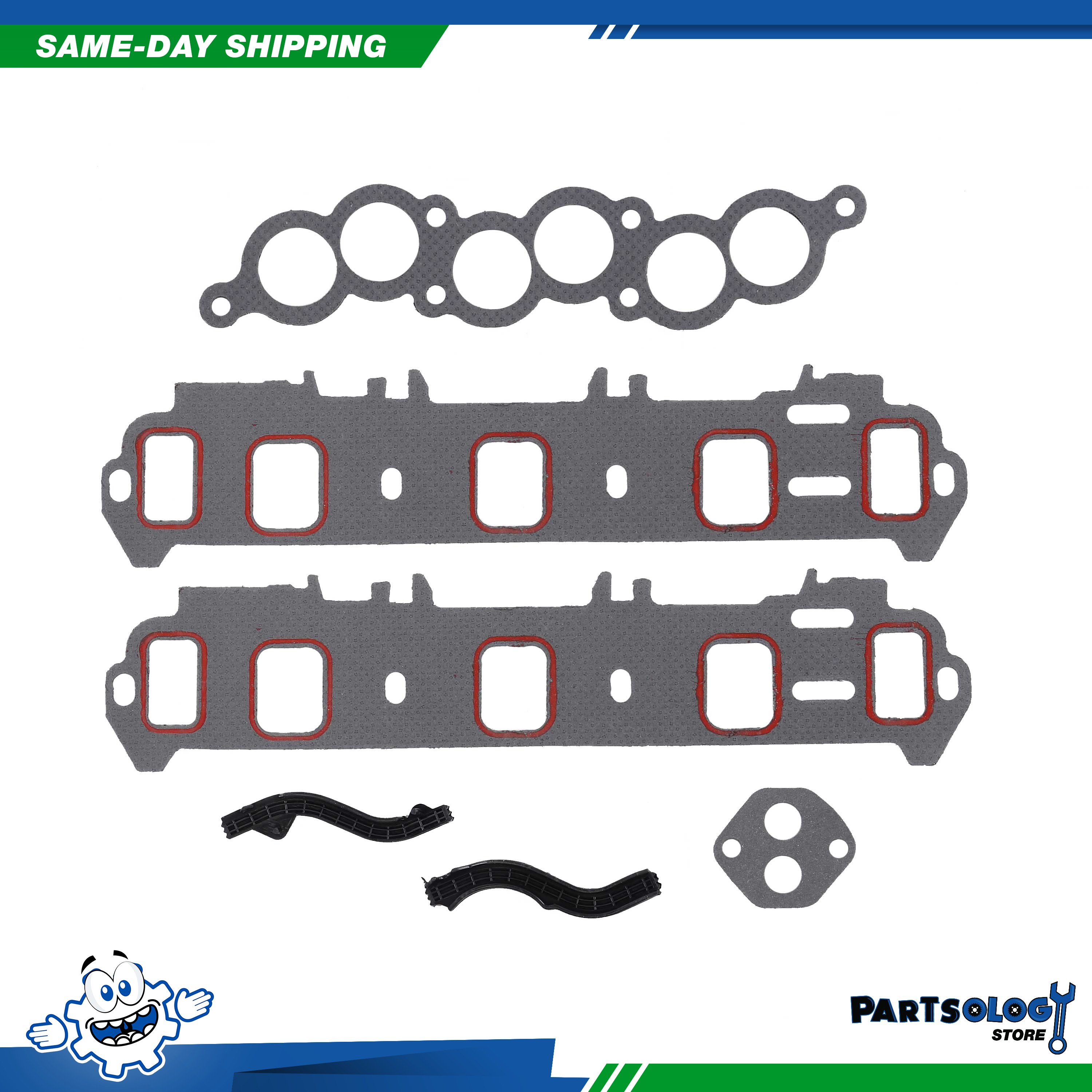 thumbnail interactive-video image 1 of DNJ IG4137 Intake Manifold Gasket Set For 91-01 Ford Mazda Aerostar B3000 3.0L OHV 1 of 2