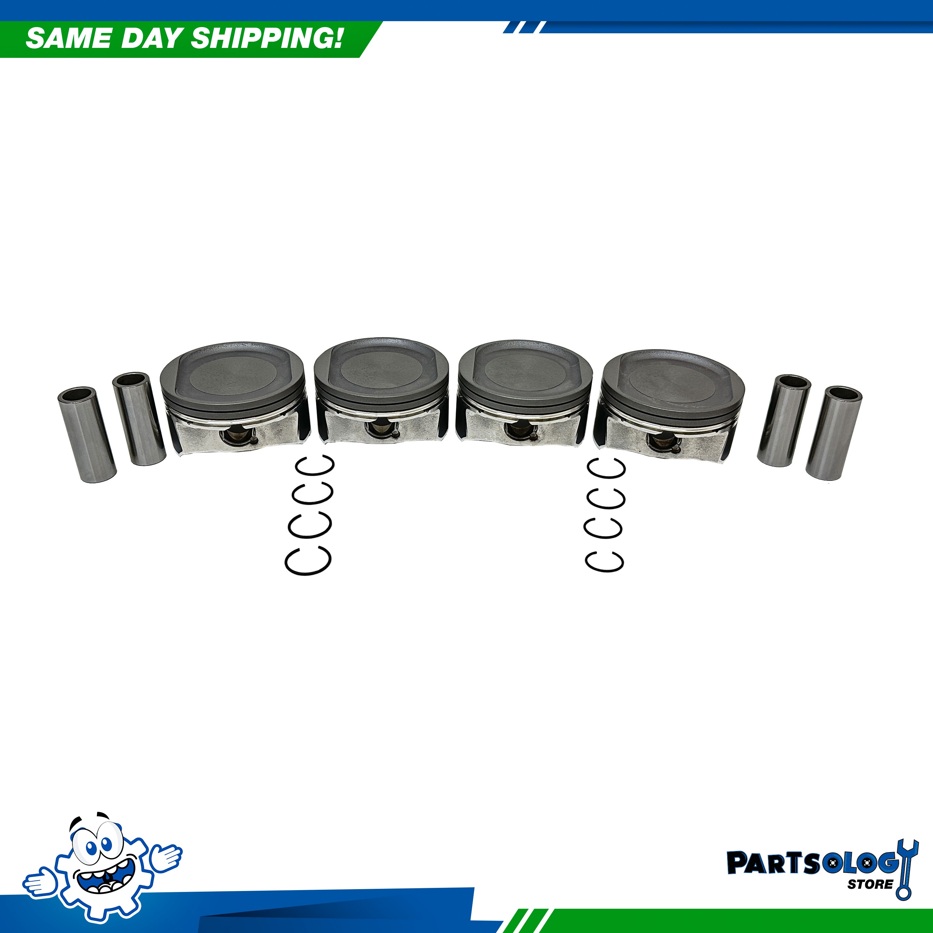 DNJ P1171 Std. size Comp. Piston Set For 13-22 Chrysler Dodge Jeep