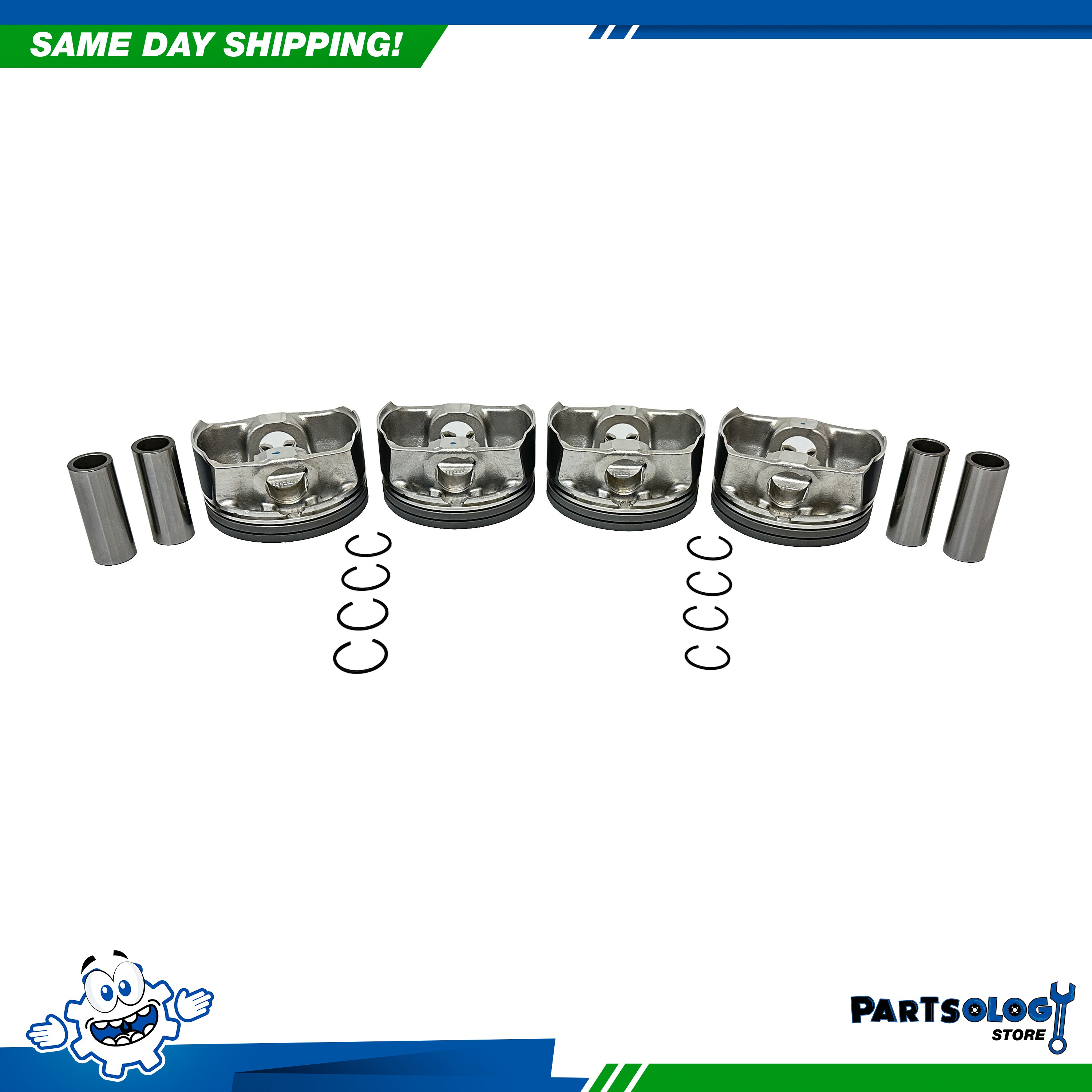 DNJ P1171 Std. size Comp. Piston Set For 13-22 Chrysler Dodge Jeep