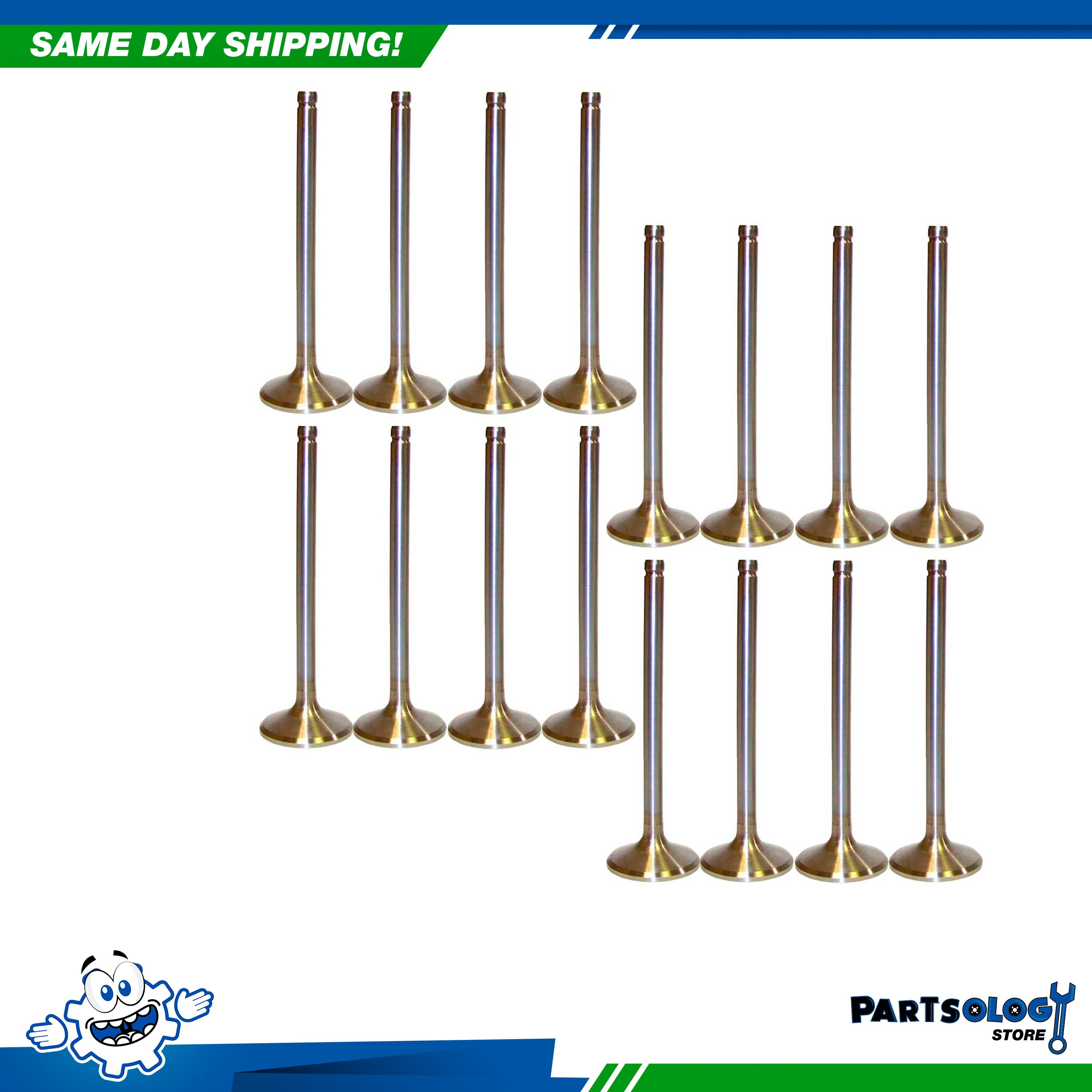 DNJ Valve Kit VK163165 – Exhaust & Intake Set For 99-17 Buick 4.8L 5.3L OHV 16V