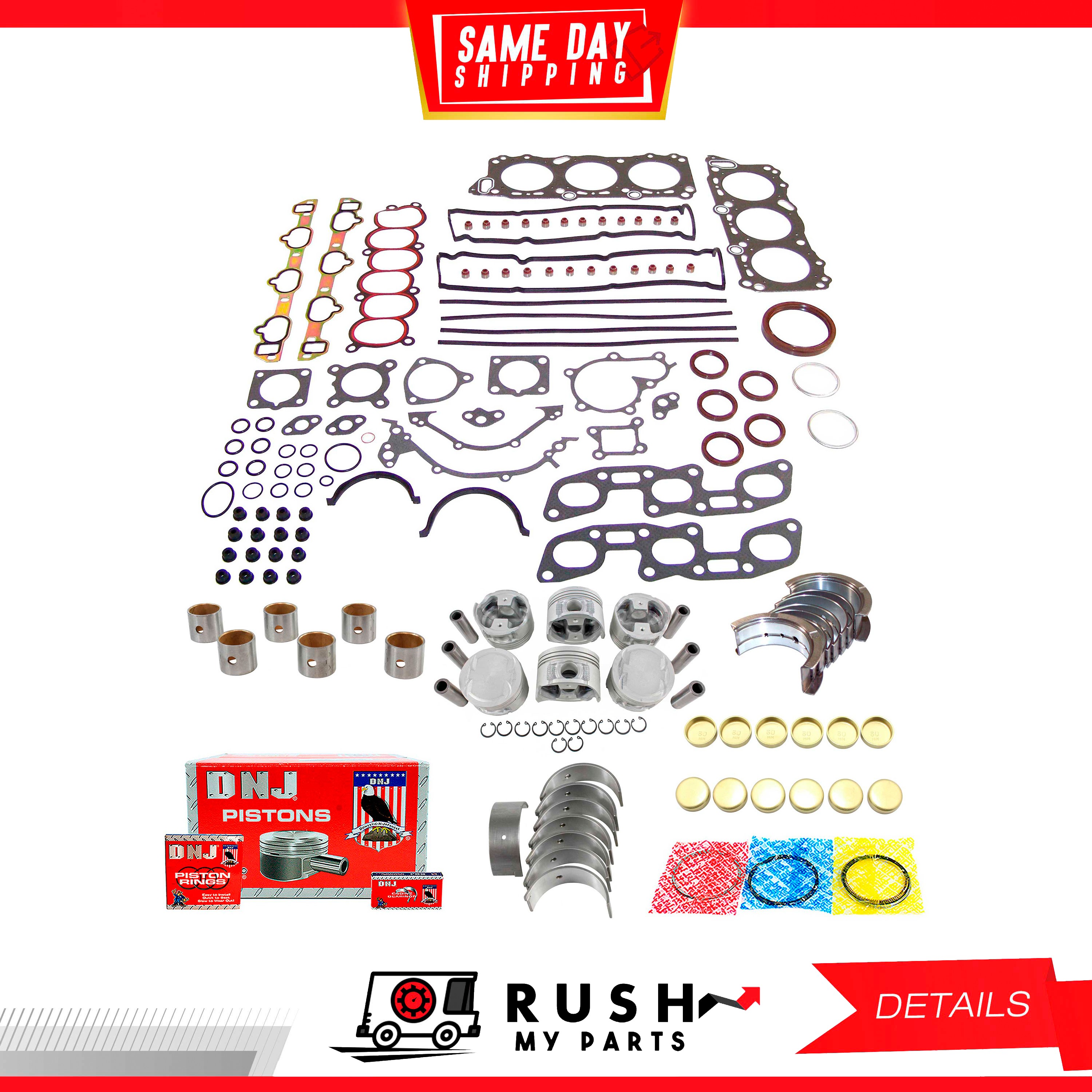 90-96 Engine Rebuild Kit For Nissan 300ZX 3.0L V6 DOHC 24v DNJ