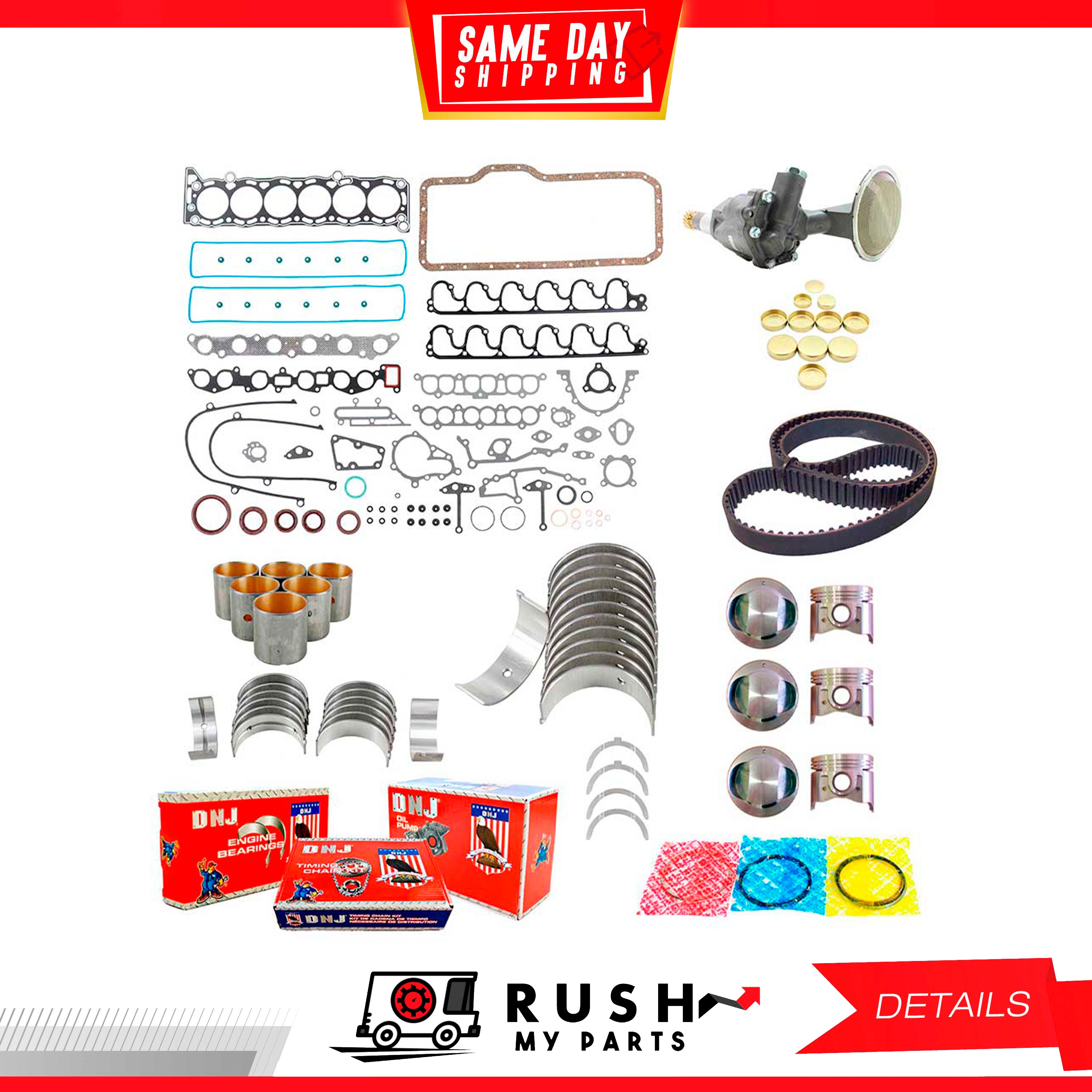 84 88 Master Engine Rebuild Kit For Toyota Celica 2 8L L6 DOHC 12v DNJ 