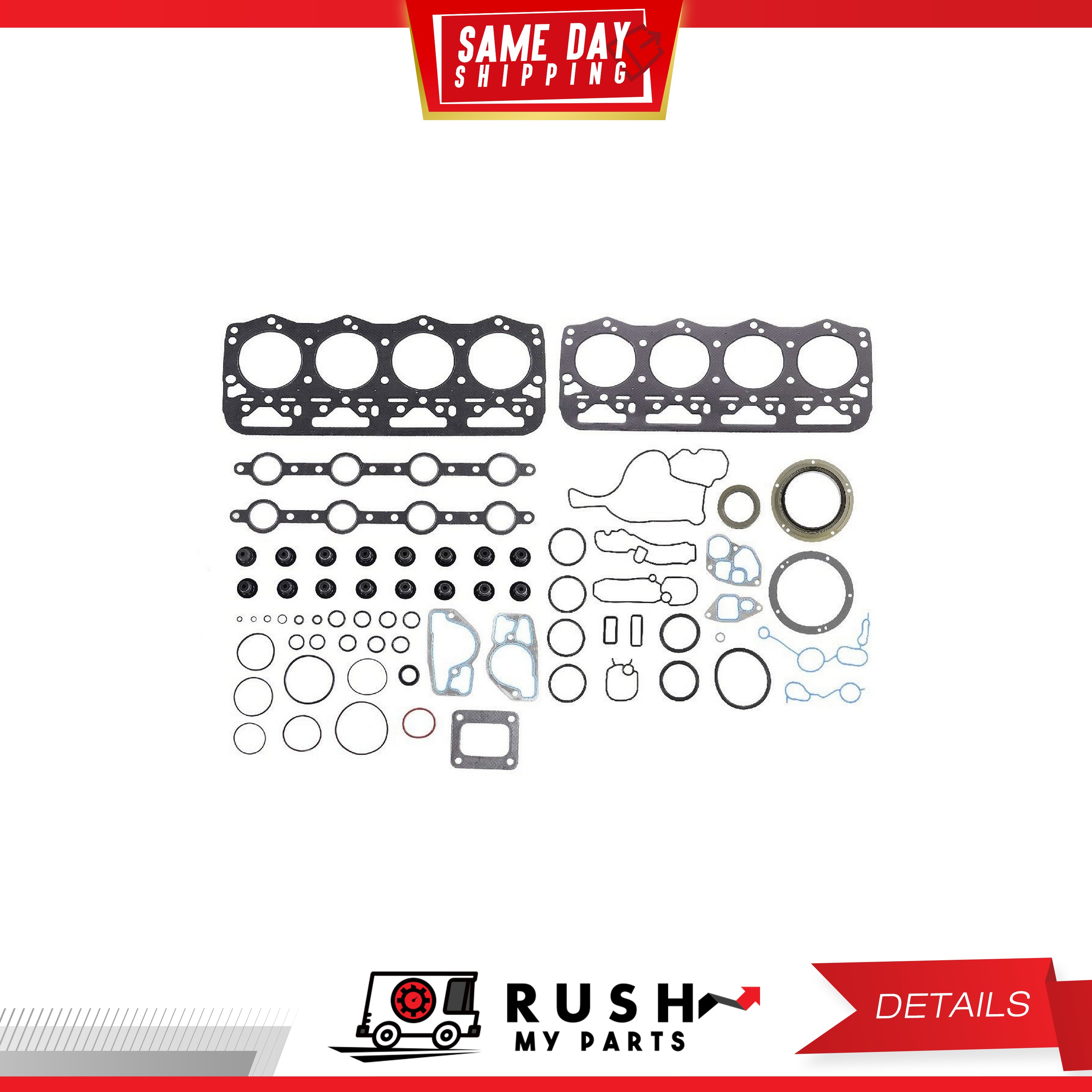GX71 専用1213 94-99 Full Gasket Set For Ford E-350 7.3L V8 OHV 16v DNJ