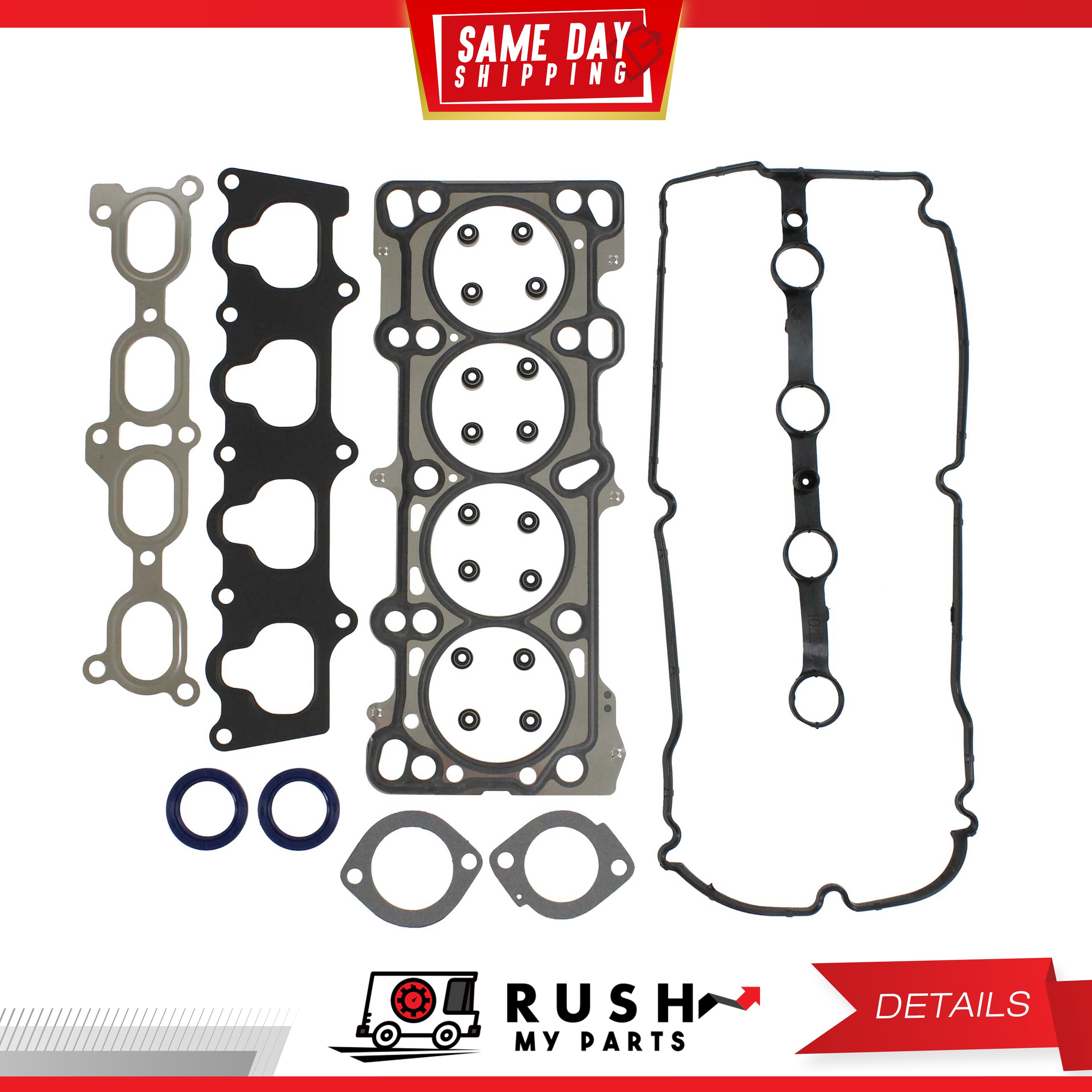 Head Gasket Set Bolt Kit Fits 99-01 Mazda Protege 1.6L DOHC 16v