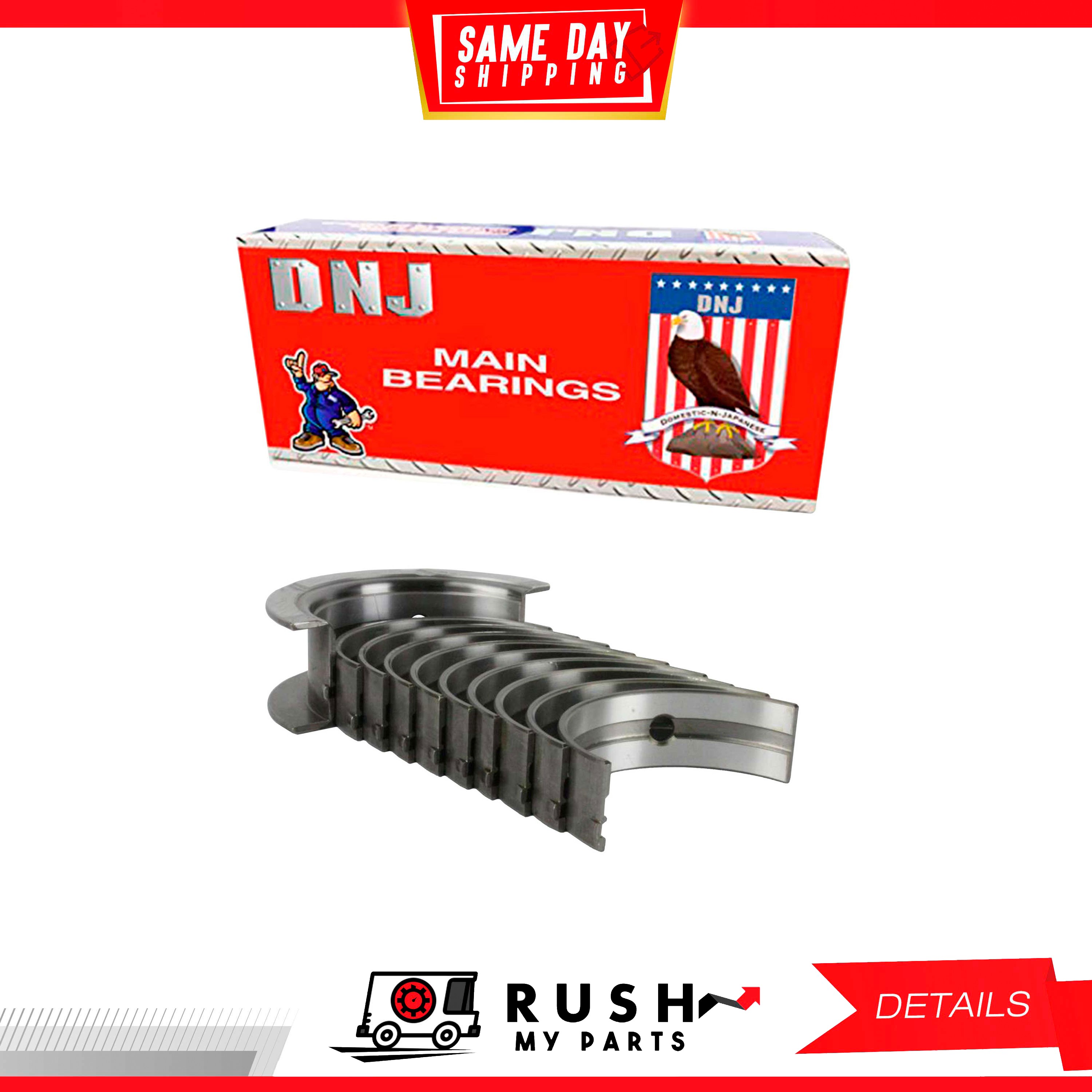 Dnj Mb405 Main Bearings For 1983-1993 / Ford, Mazda / 626 Dnj Mb405 Main Bearings For 1983-1993 / Ford, Mazda / 626