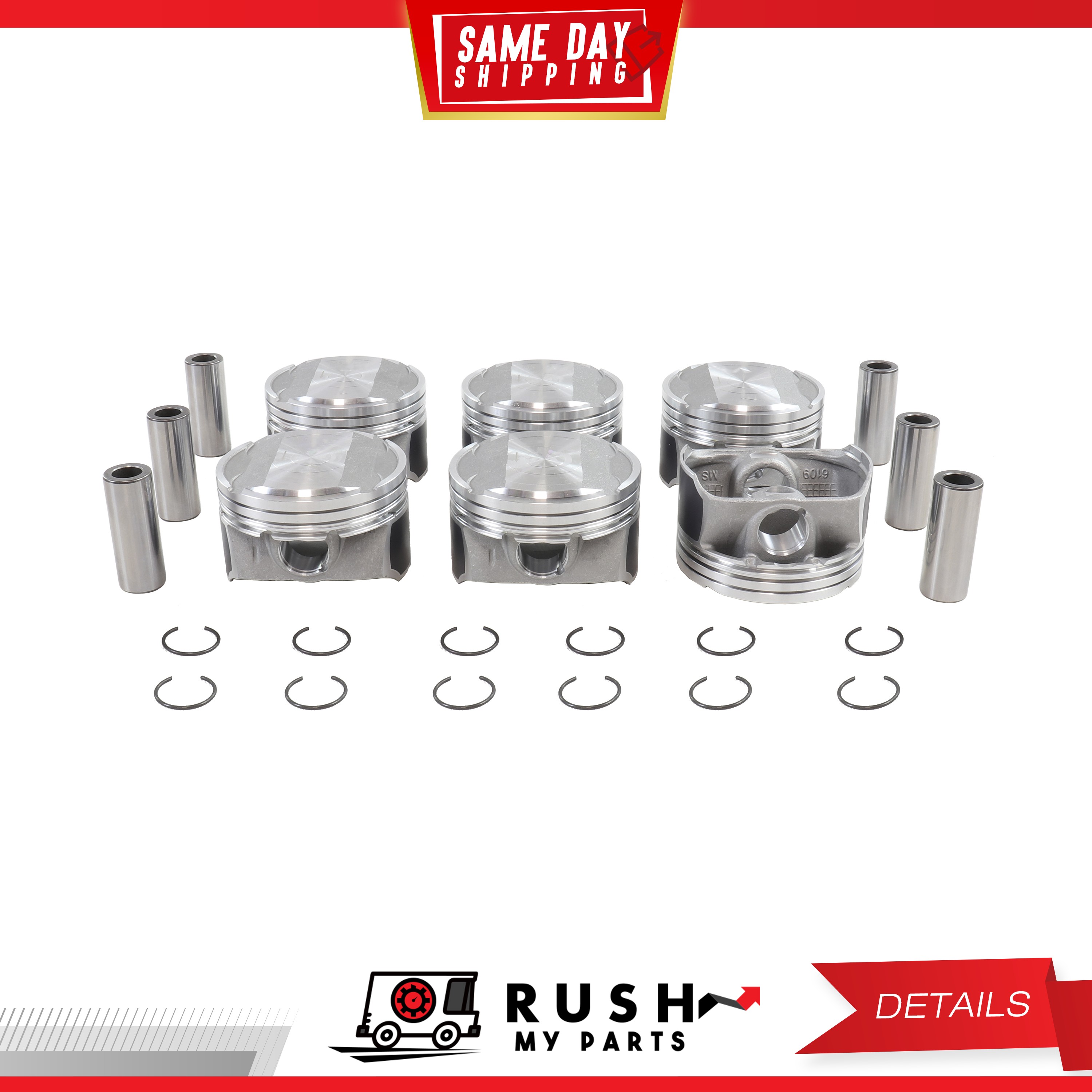 Piston Ring Set Fits 89-95 Ford Taurus 3.0L V6 DOHC 24v