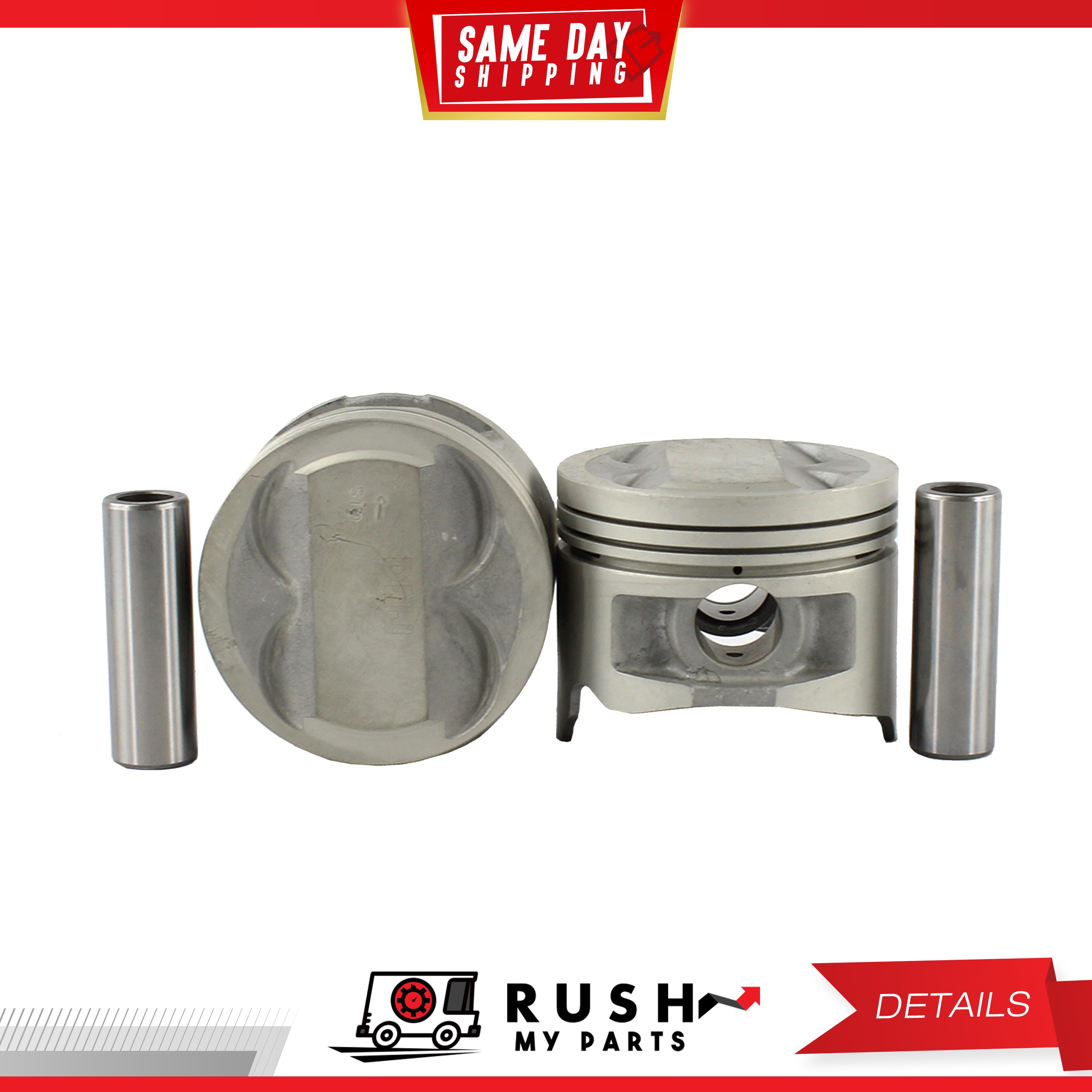 DNJ P927 Piston Set - Standard Size, Fits 90-92 Geo/Toyota Prizm/Corolla 1.6L 4A-GE Engine