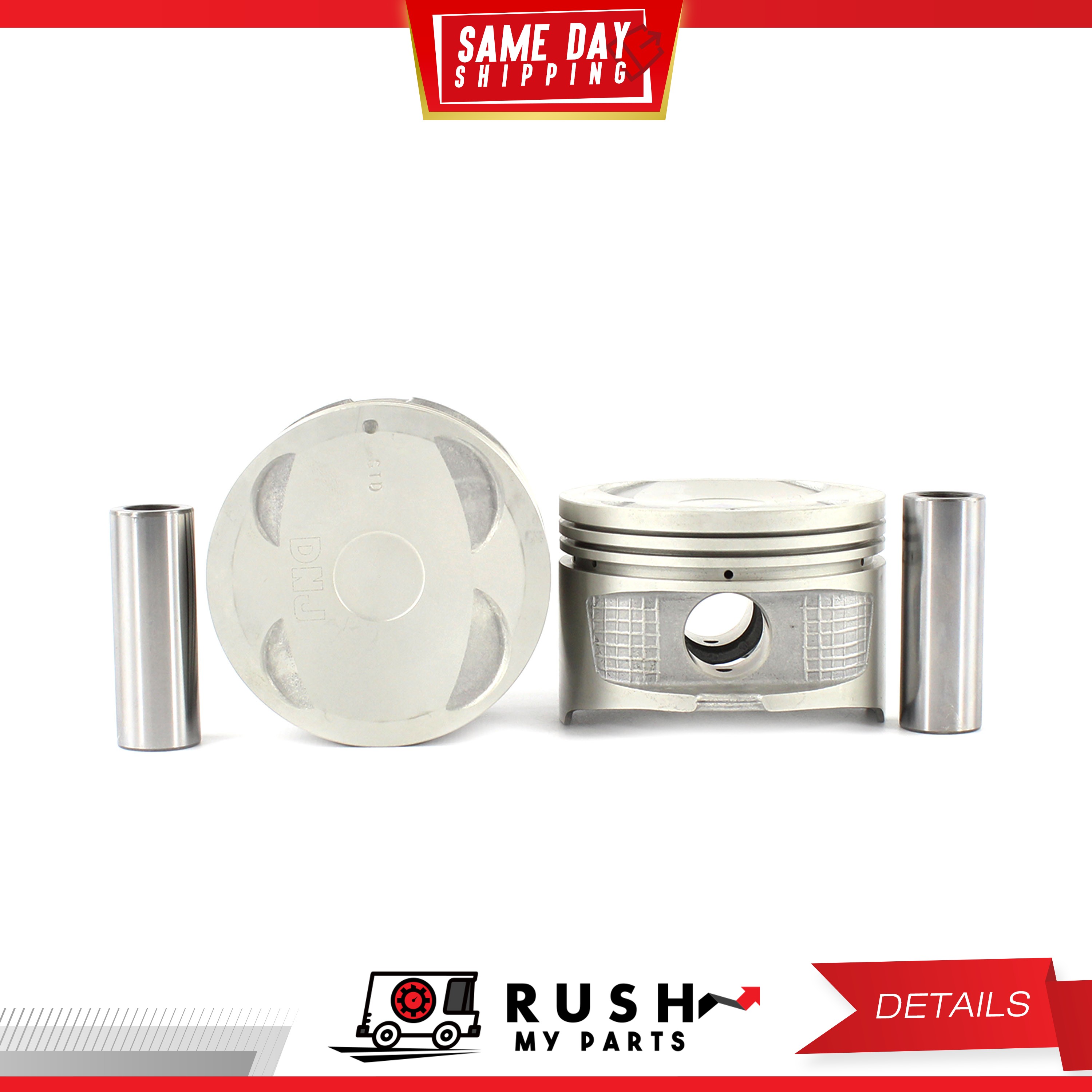 DNJ P920 Std size Complete Piston Set For 88-93 Geo Toyota Celica 1.6L DOHC 16v
