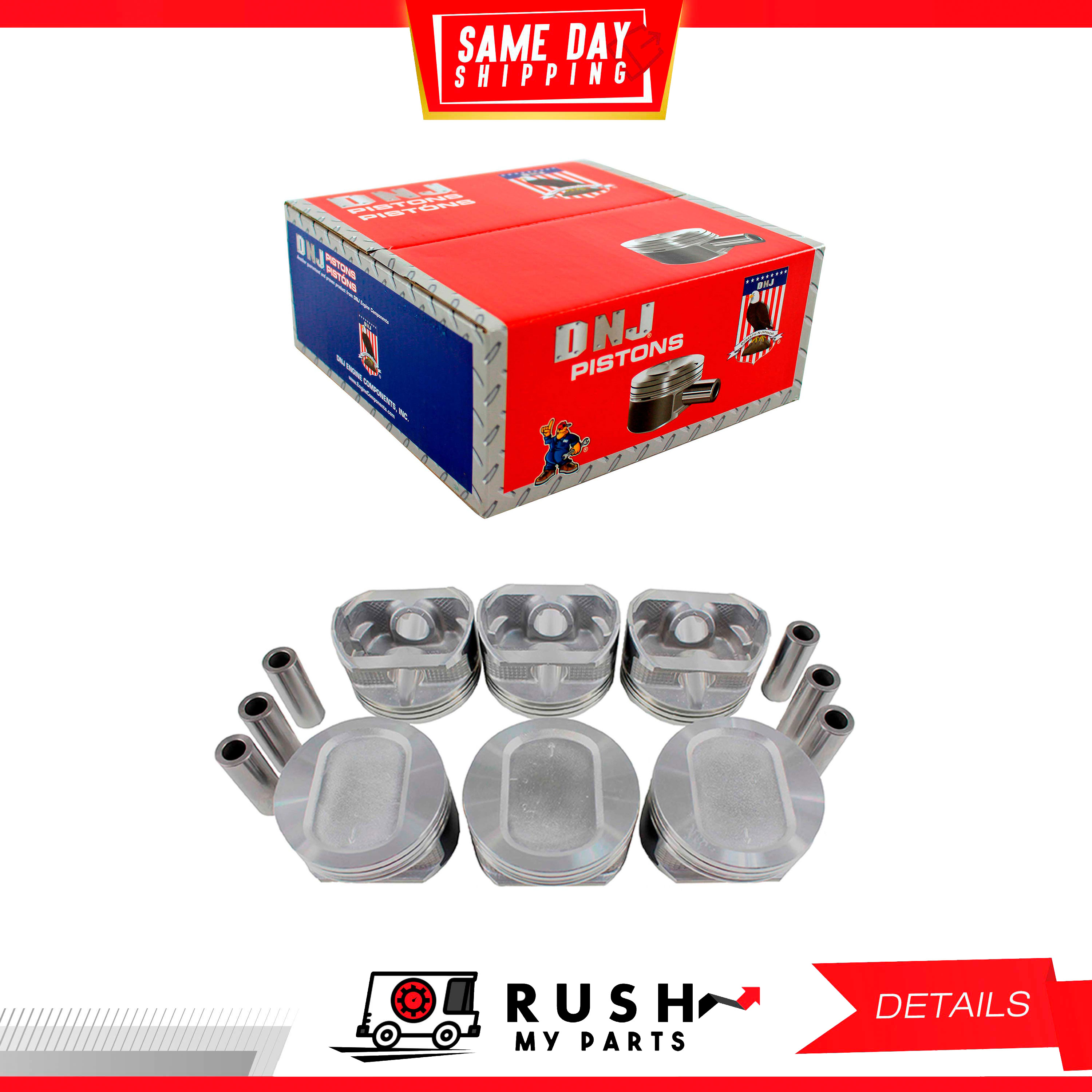 DNJ Engine Components Piston Set Standard Size P123