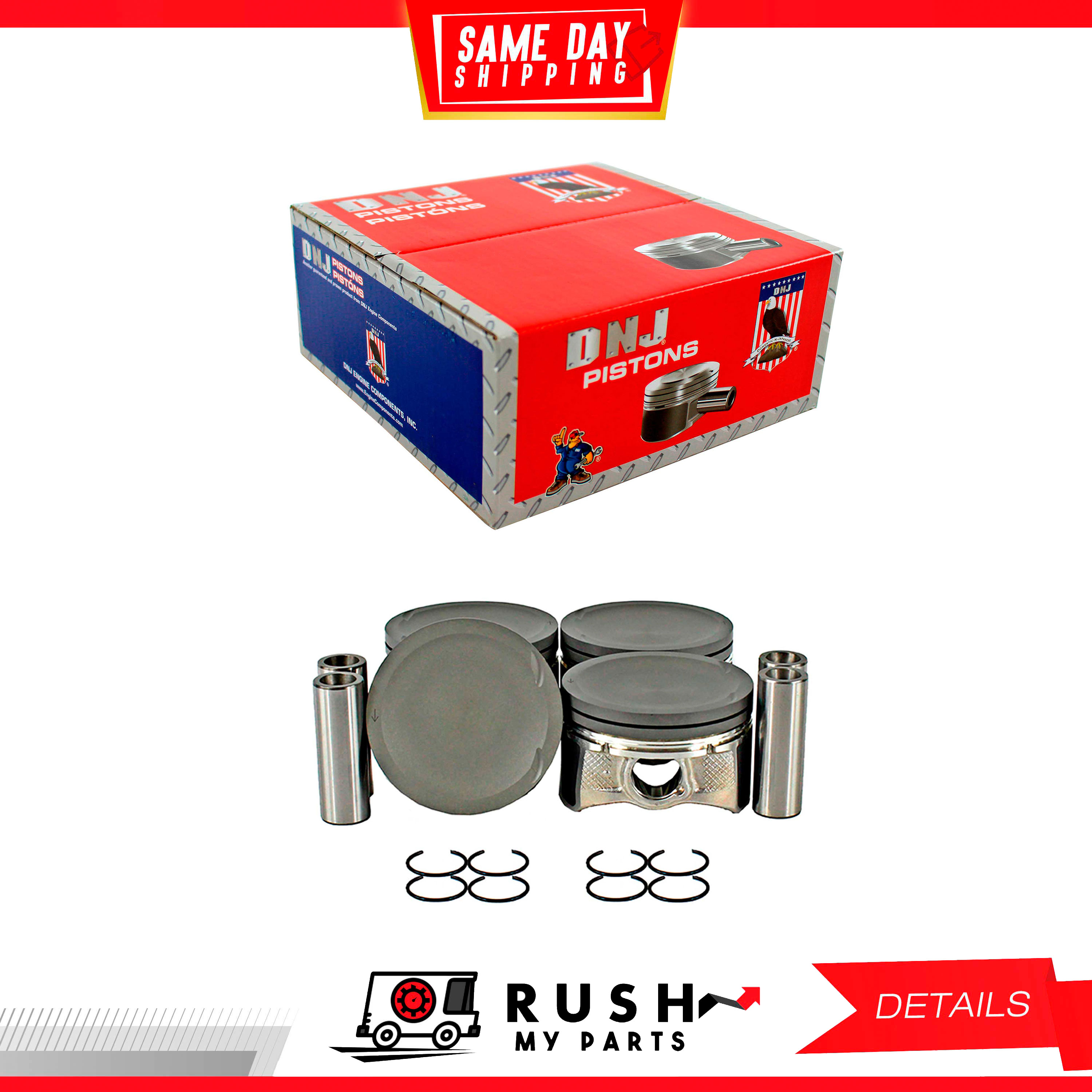 06-09 Standard size Complete Piston Set For Mazda 3 2.3L L4 DOHC