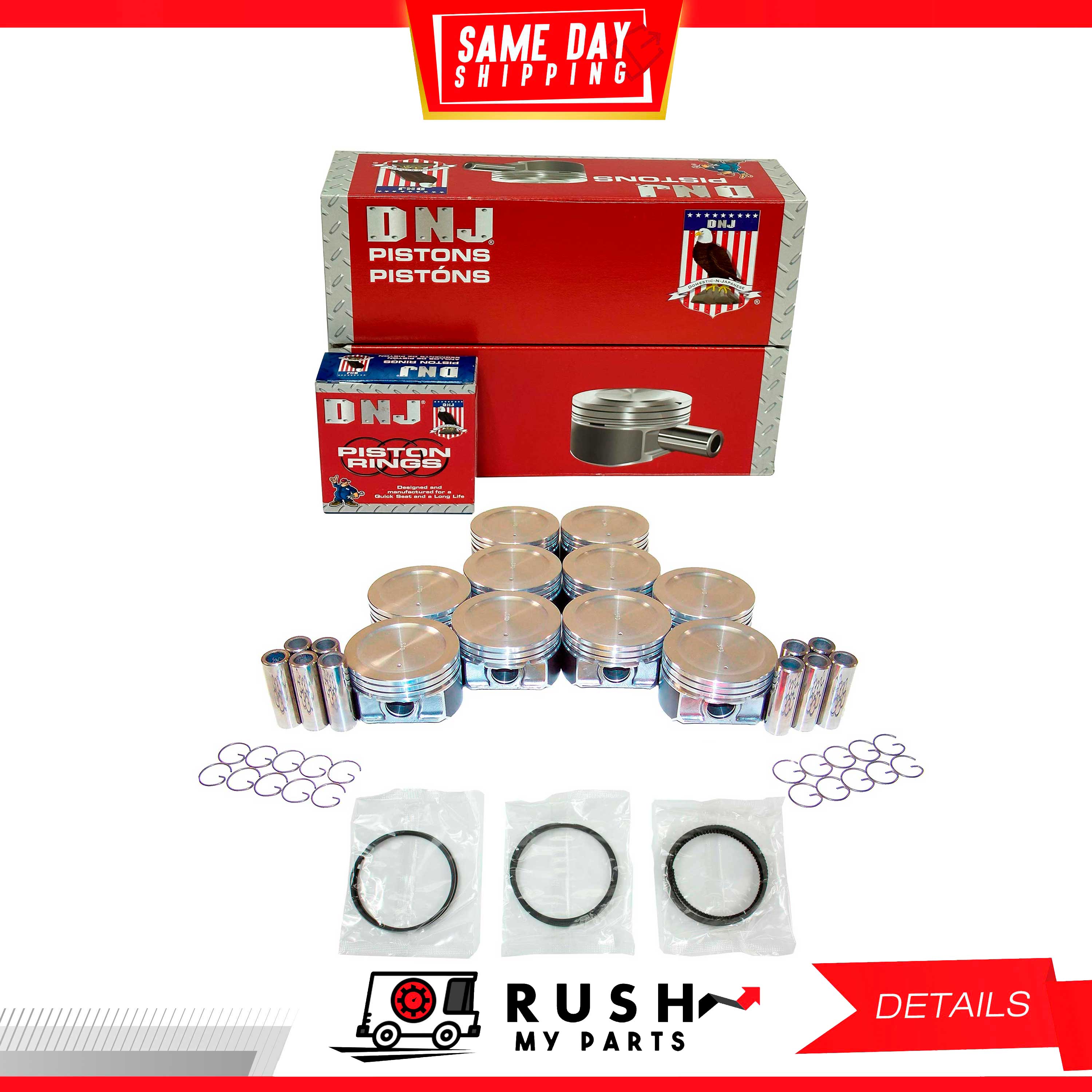DNJ Valve Cover Set With Gasket & Grommets – For Ford 6.8L V10 SOHC 20v – VC4184G (1997-2019)