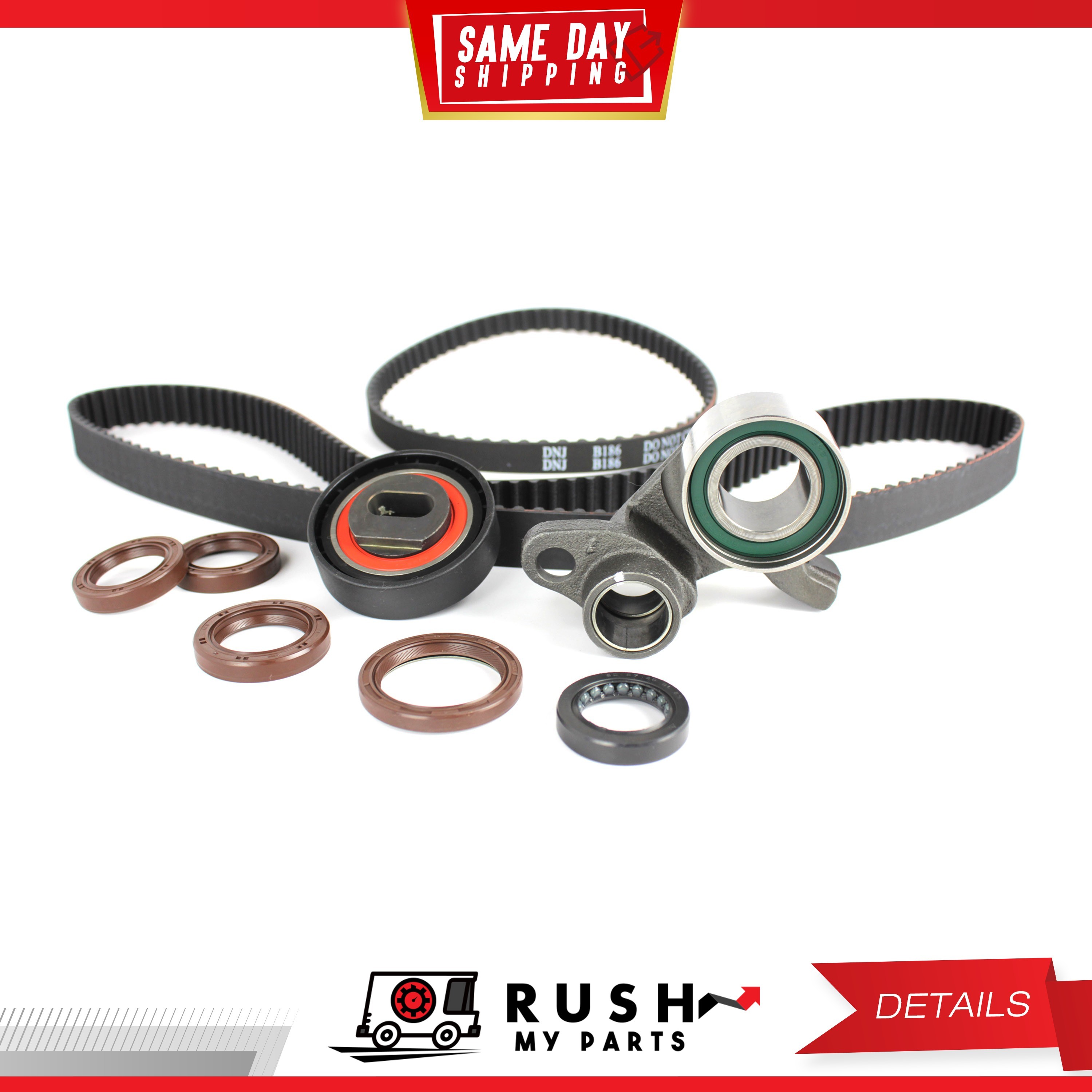 DNJ TBK223 Timing Belt Kit For 9301 Honda Prelude 2.2L L4 DOHC 16v