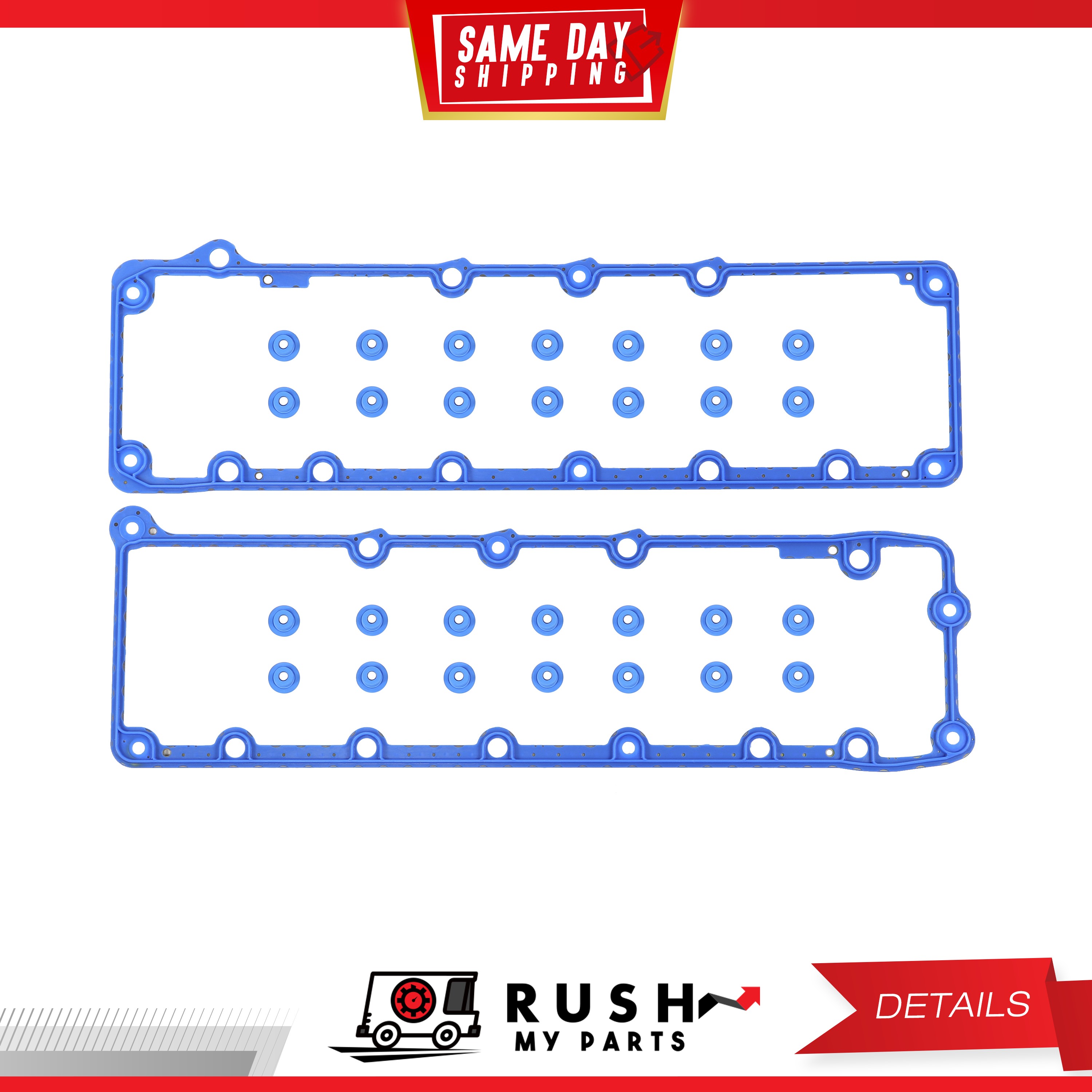DNJ Valve Cover Set With Gasket & Grommets – For Ford 6.8L V10 SOHC 20v – VC4184G (1997-2019)