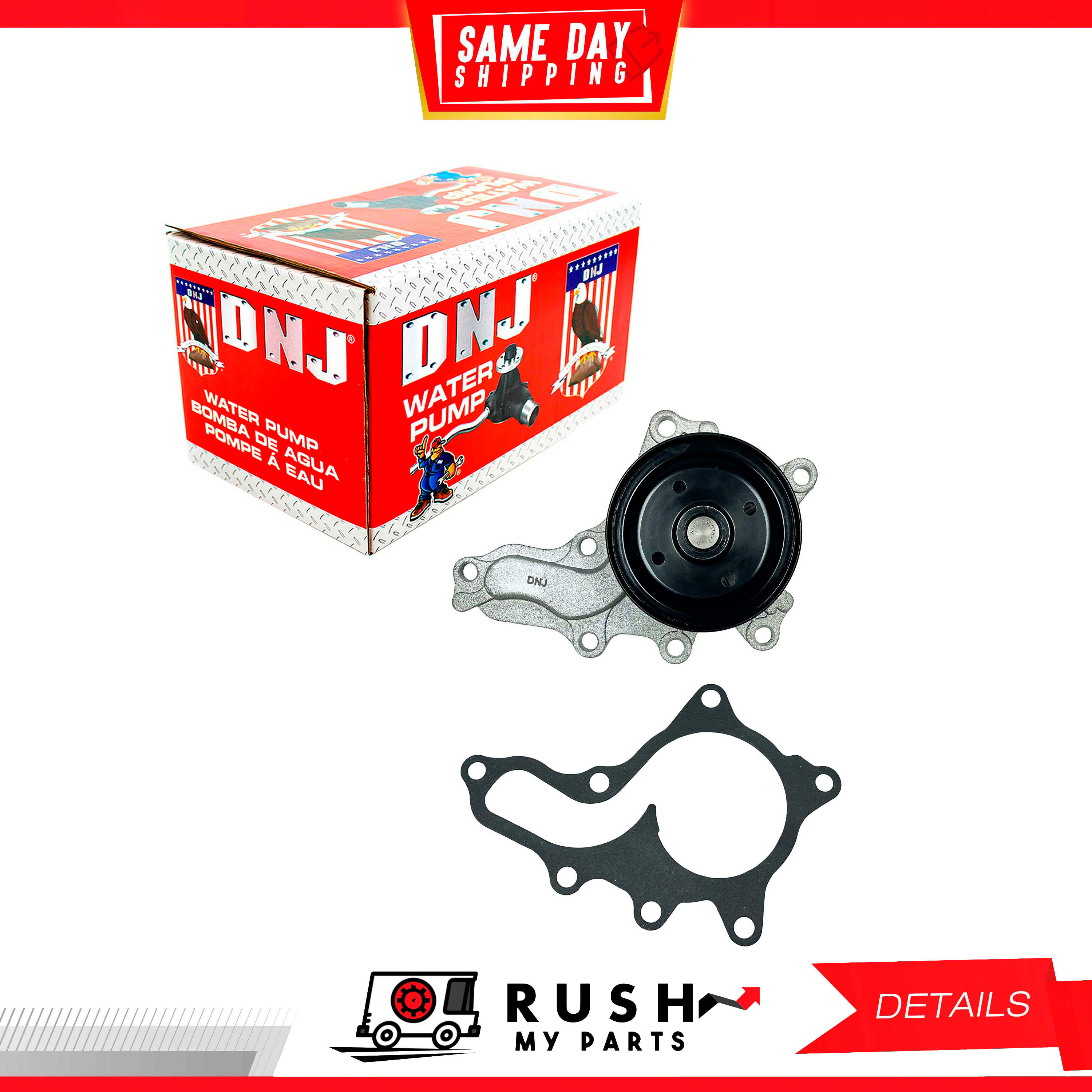 DNJ WP955 Water Pump – Direct Fit For 2009-2019 Scion Toyota 2.5L-2.7L DOHC